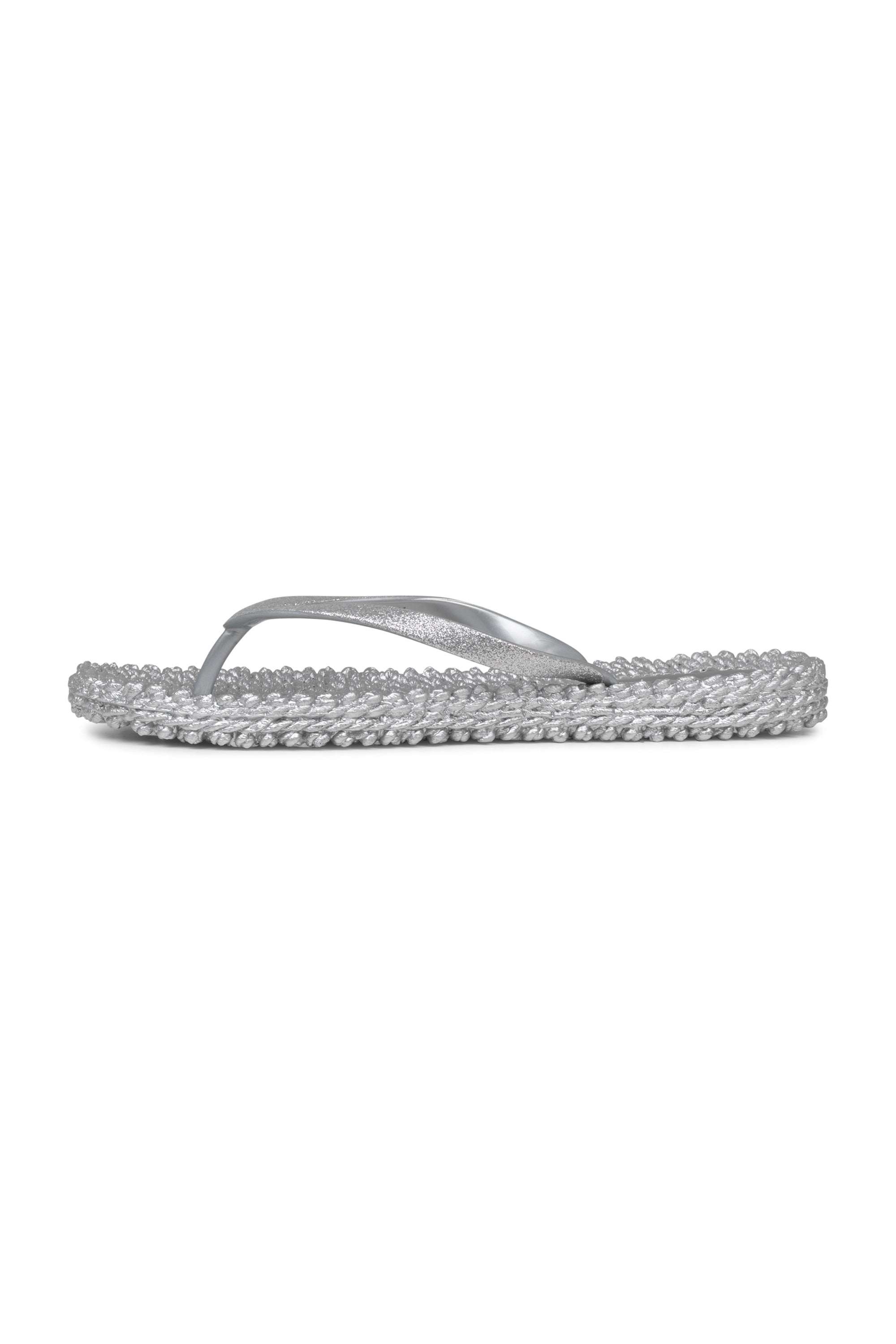 Flip Flop With Glitter - Silver