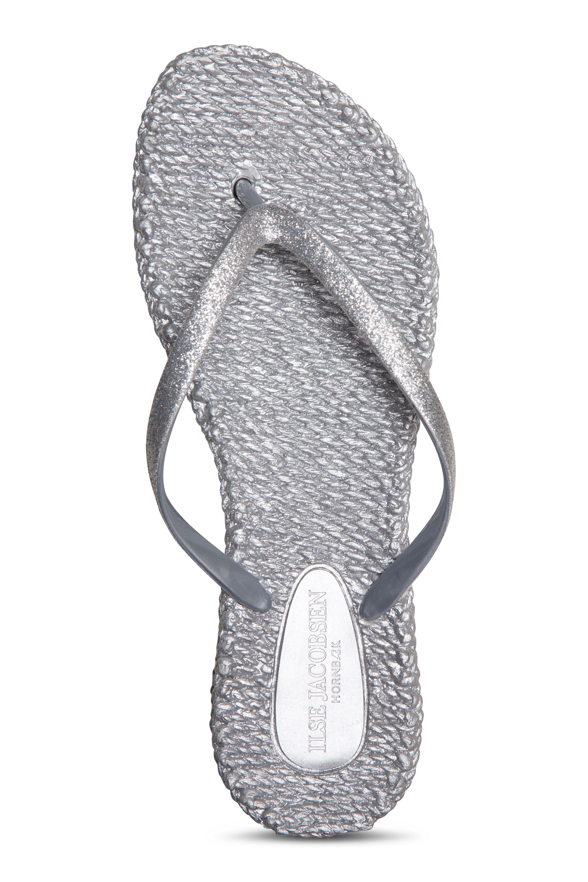 Flip Flop With Glitter - Silver