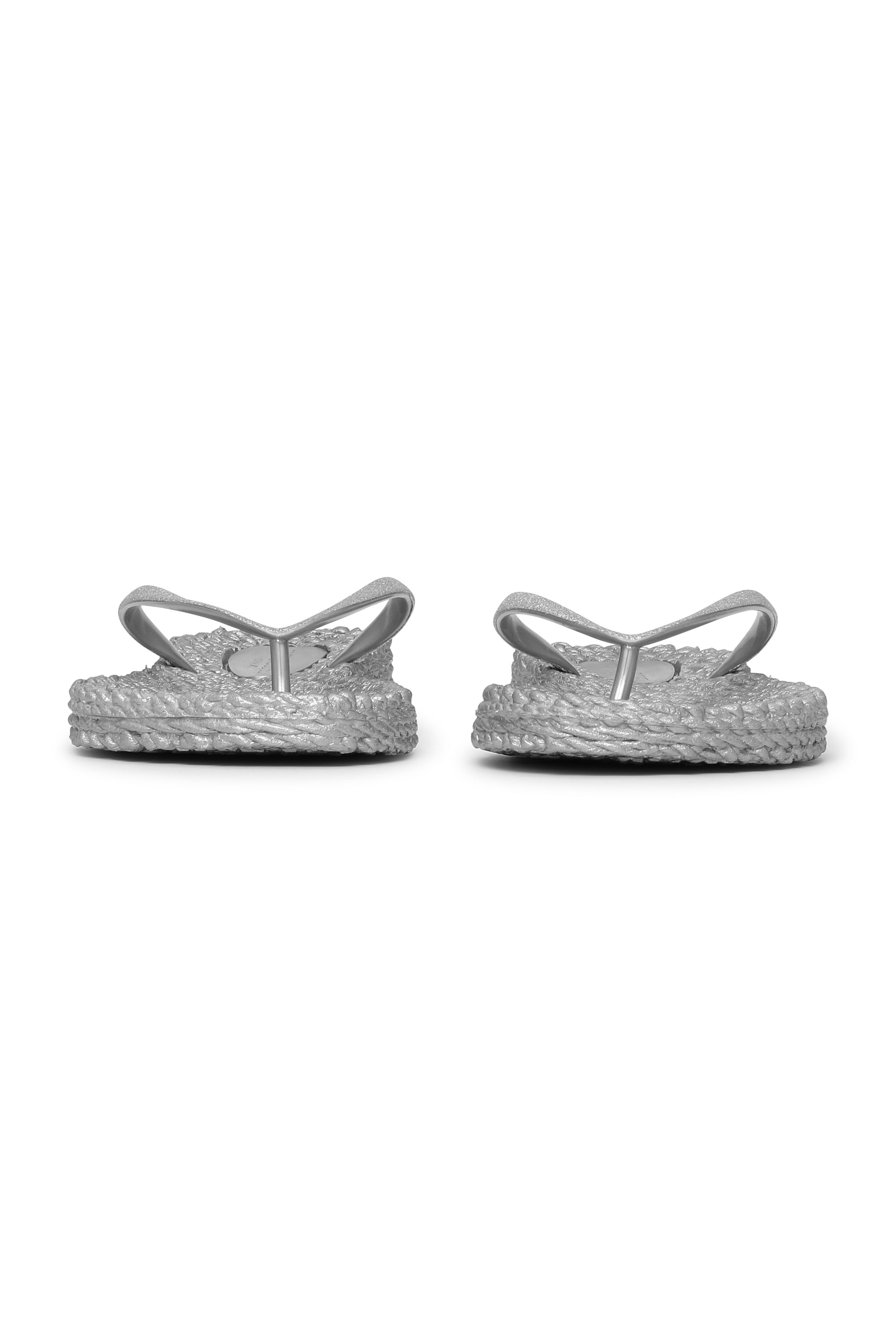 Flip Flop With Glitter - Silver