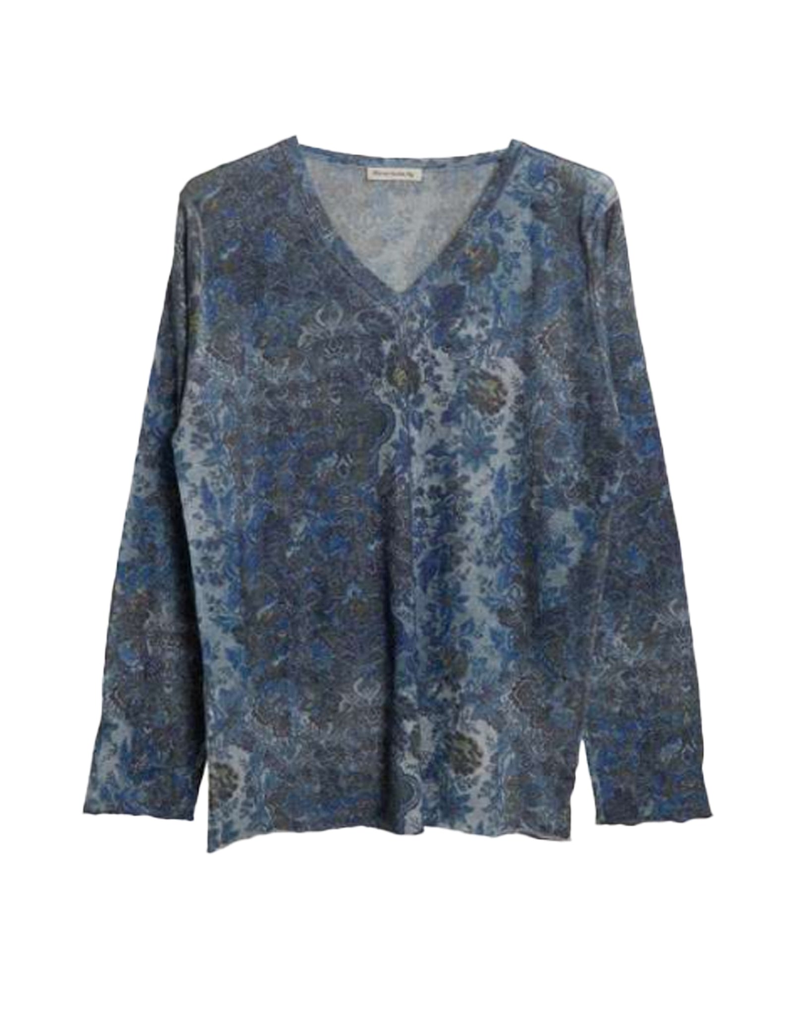 Indra T-Shirt Print Oversize V-Neck Neck