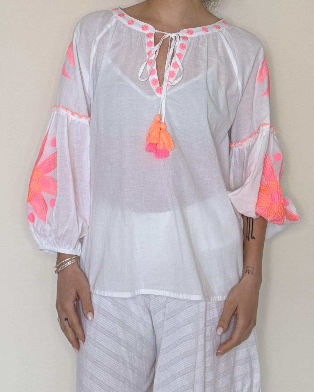 Gerbera Cotton Blouse