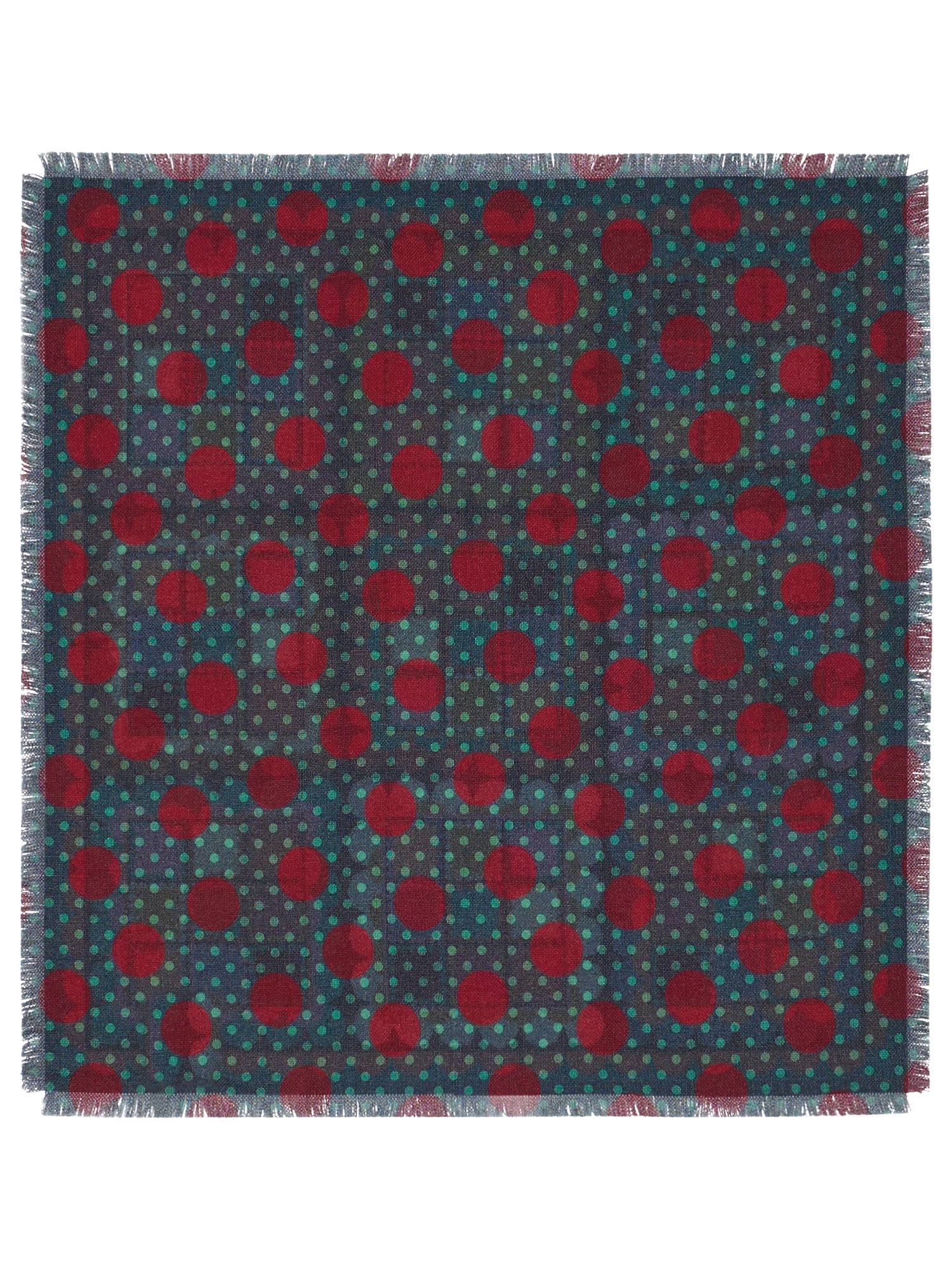 Wool-Silk Bandana Crochet Print