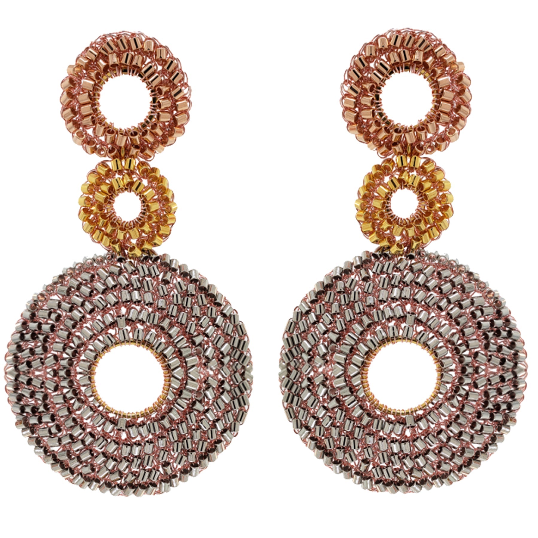 Gia Earrings Trio Gold