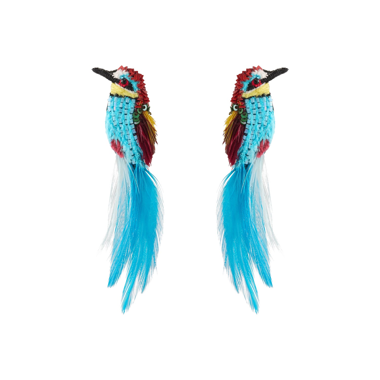 Piccola Hummingbird Earrings Turquoise