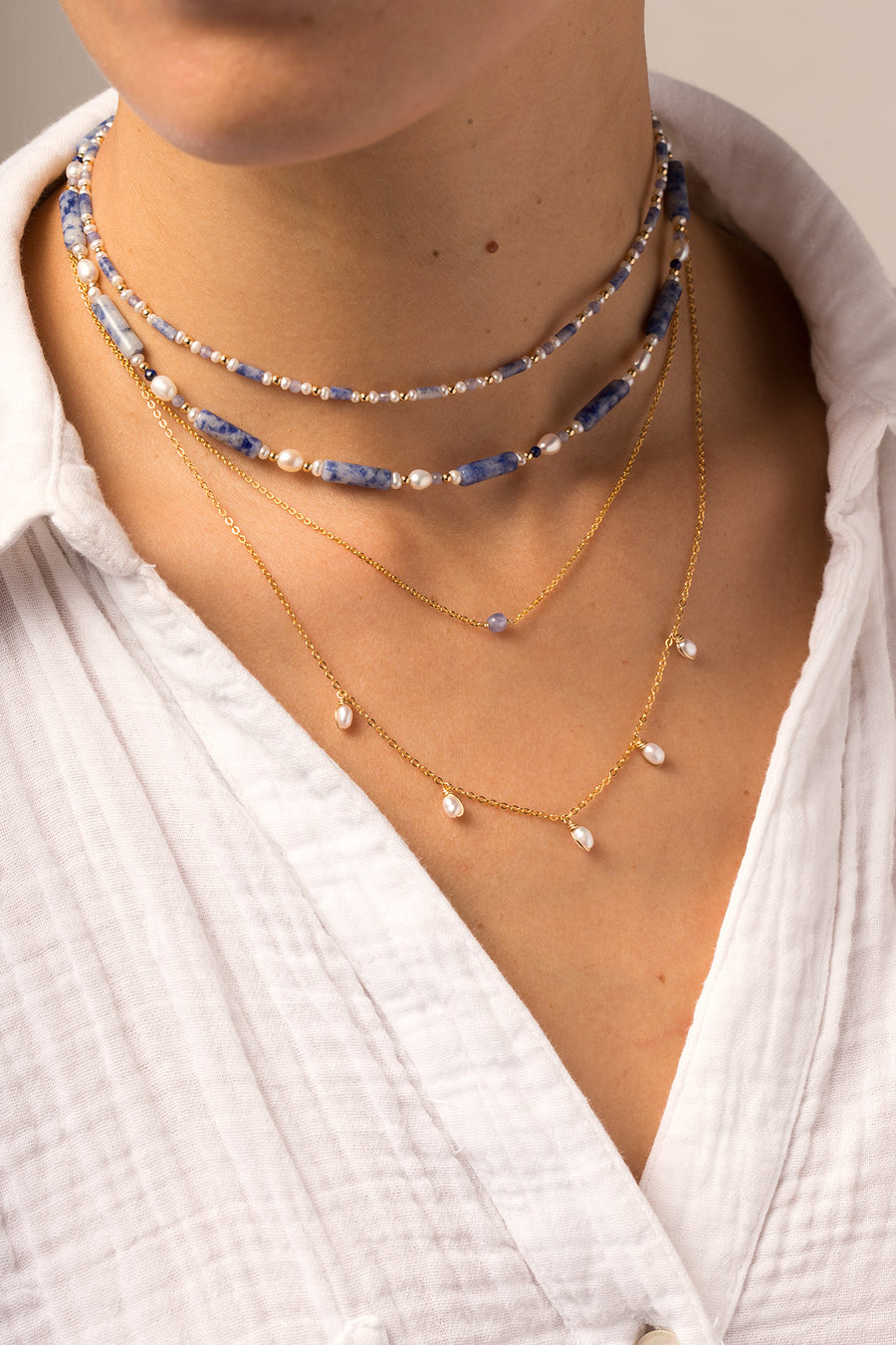 Chain Necklace Stella - Tanzanite