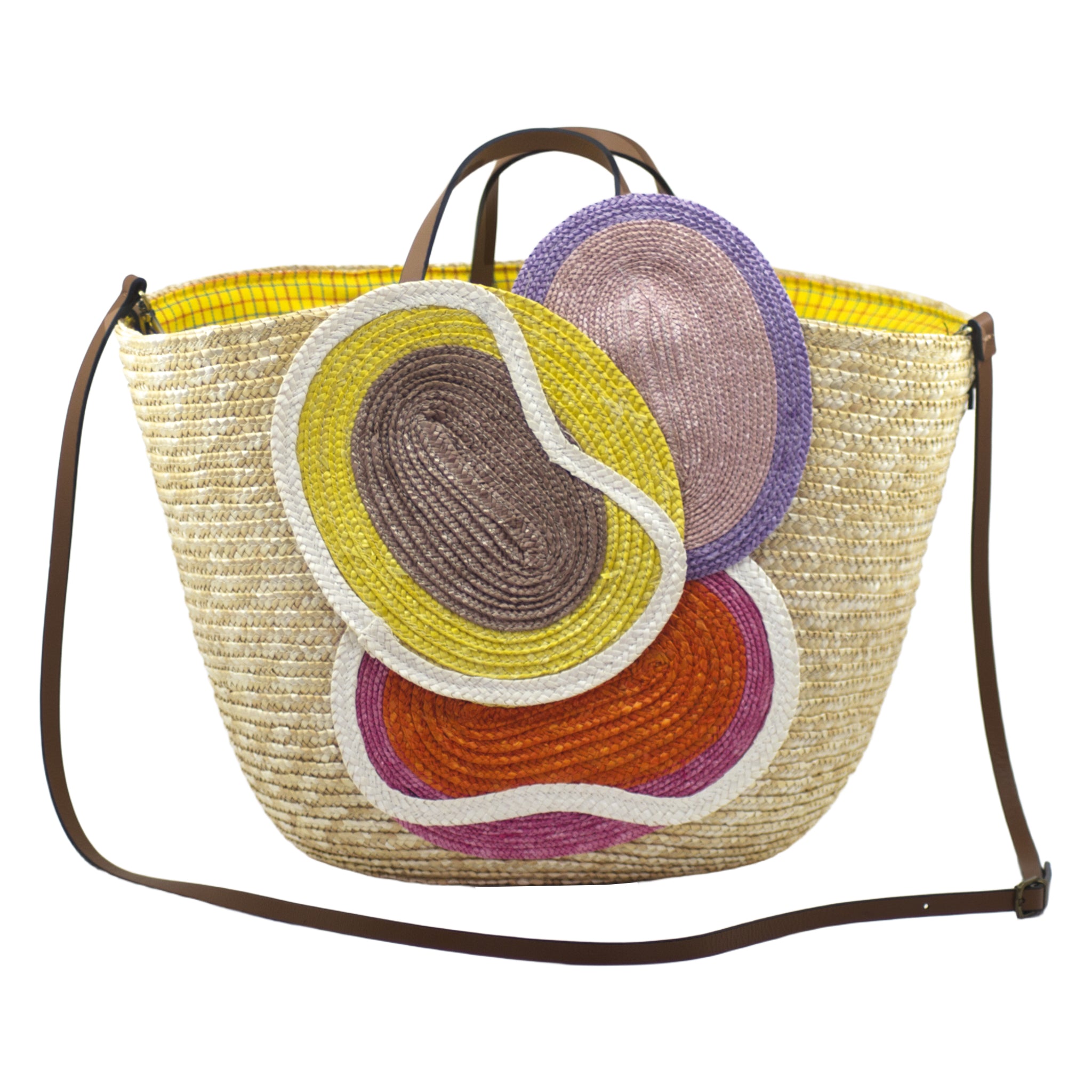 Artisan Spiral Straw Bag