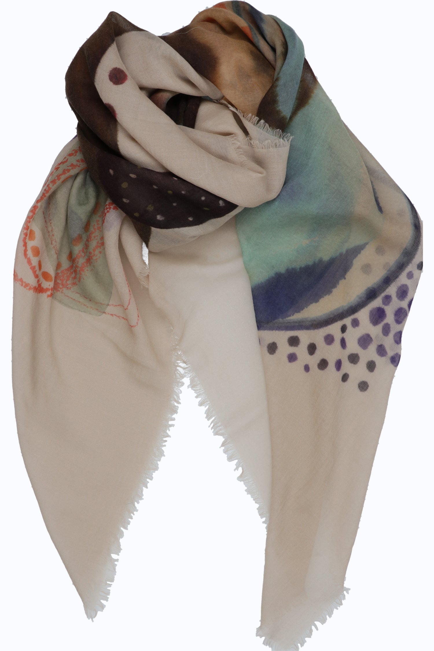 Floral Bloom Wool Shawl