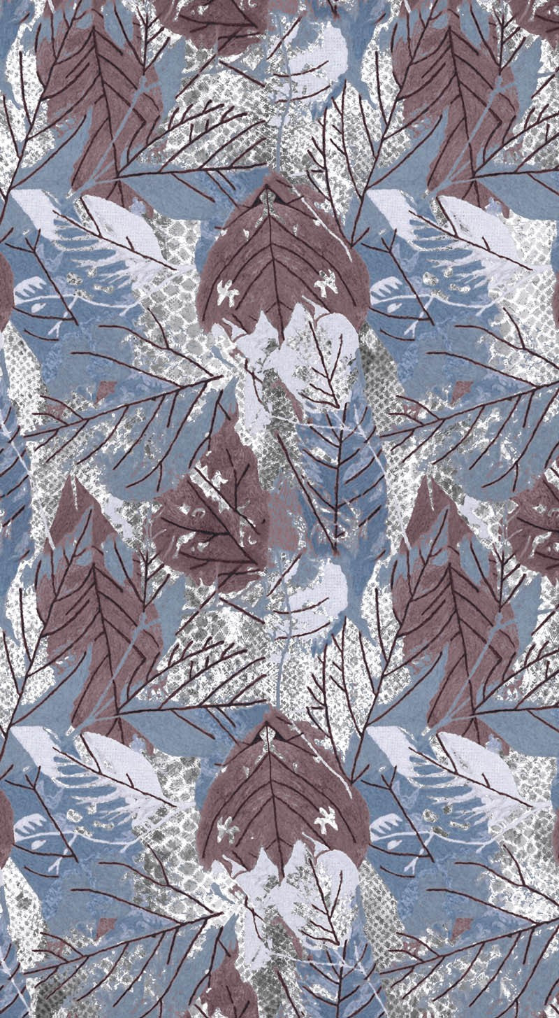 Lama Mc - Print Stole - Blue