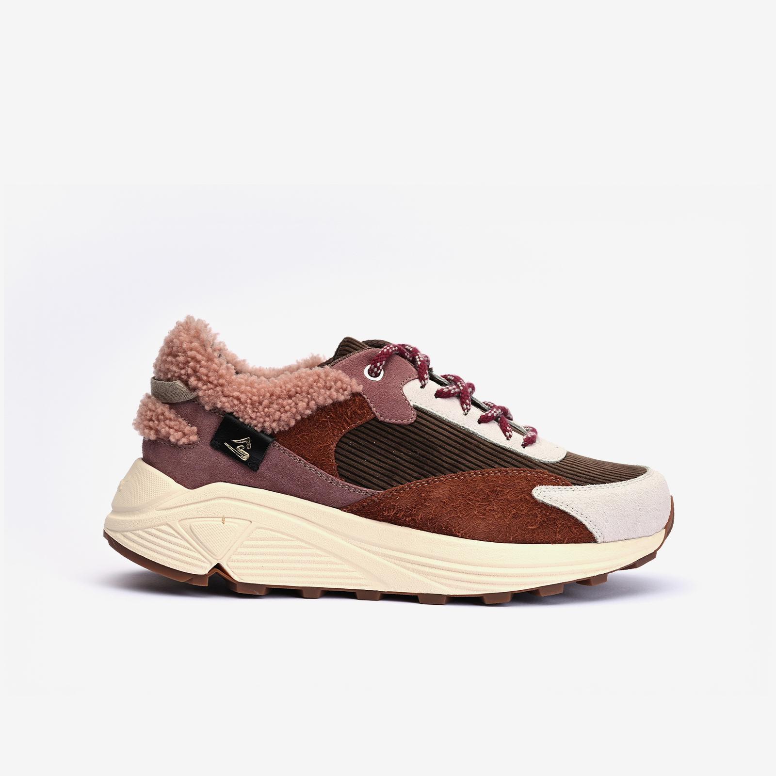 Evelyne Sneakers D02L - Chocolate & Levee