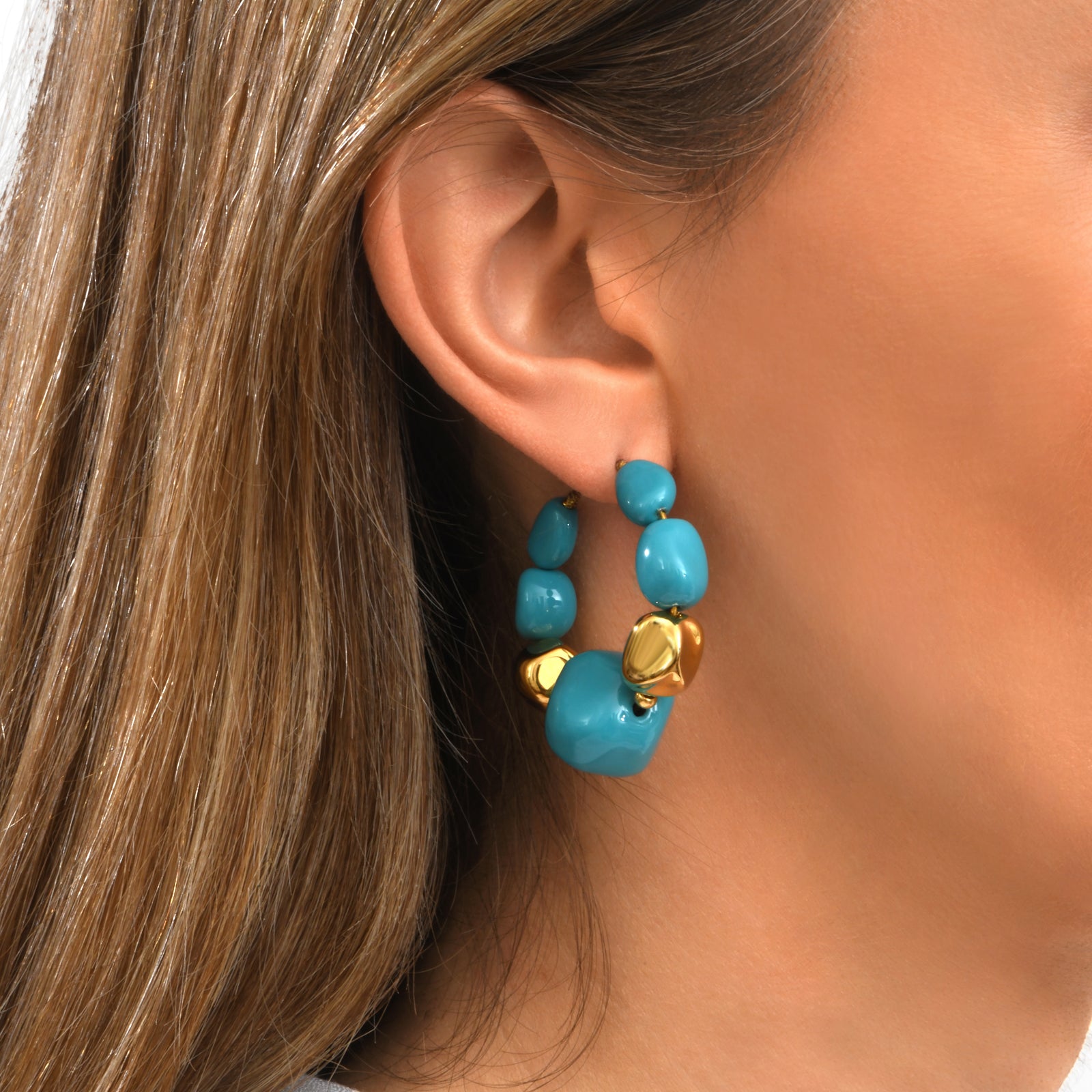 Loulou hoop earrings