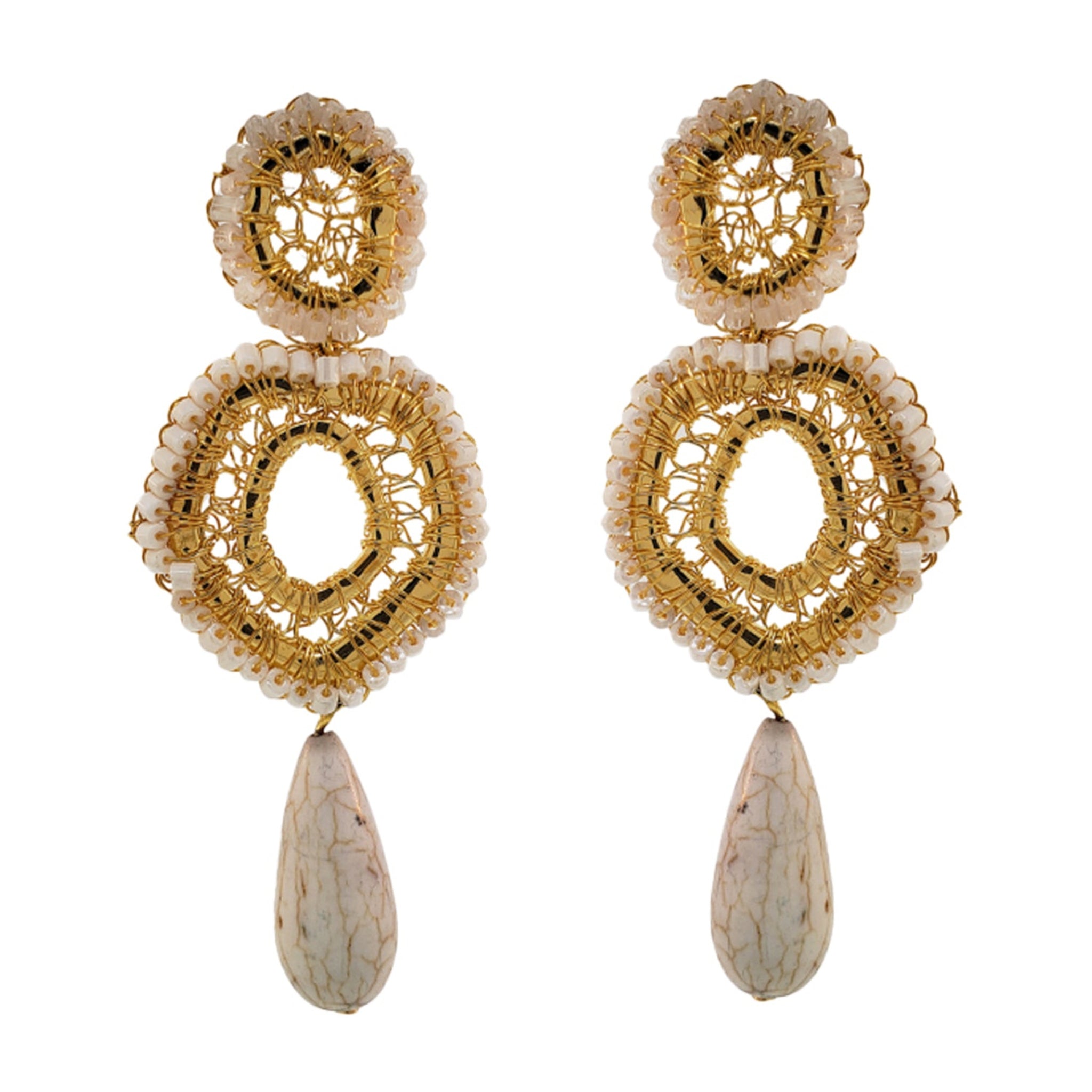 Lydia Earrings - Crystal