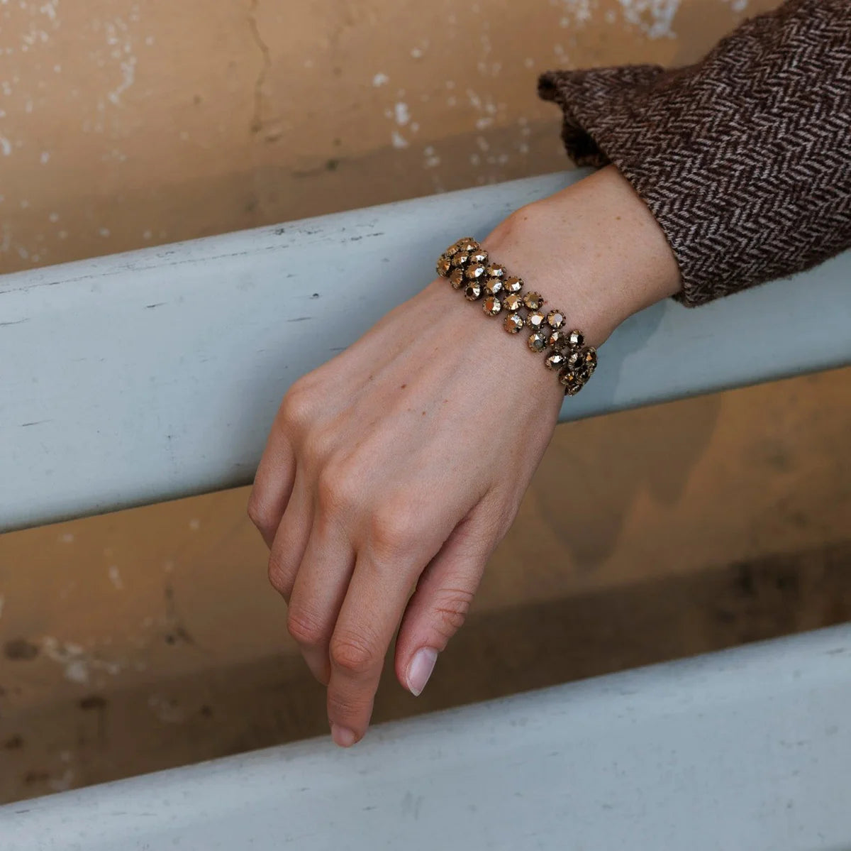 Macrame Bronze Bracelet