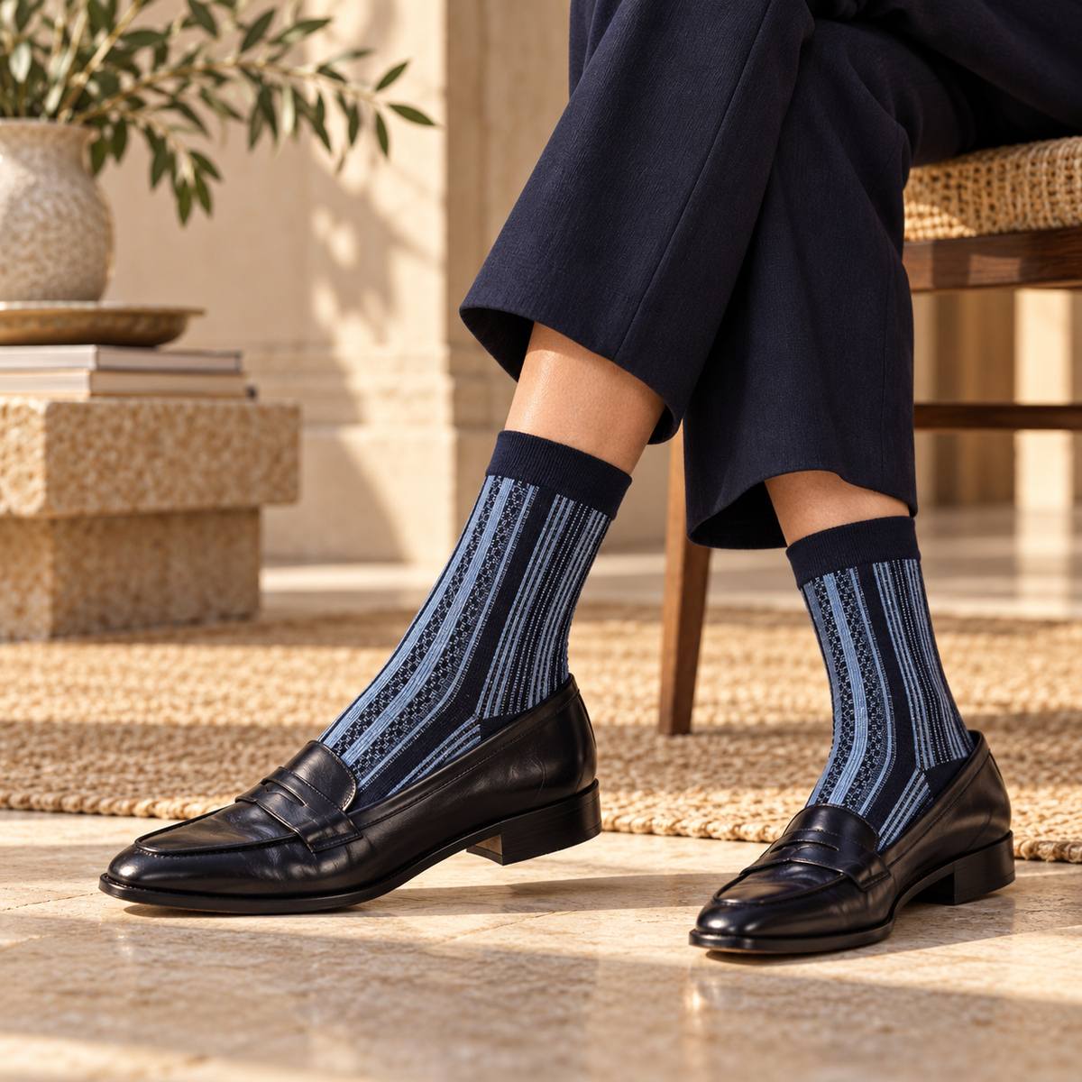 Mannar Wool Blend Short Socks