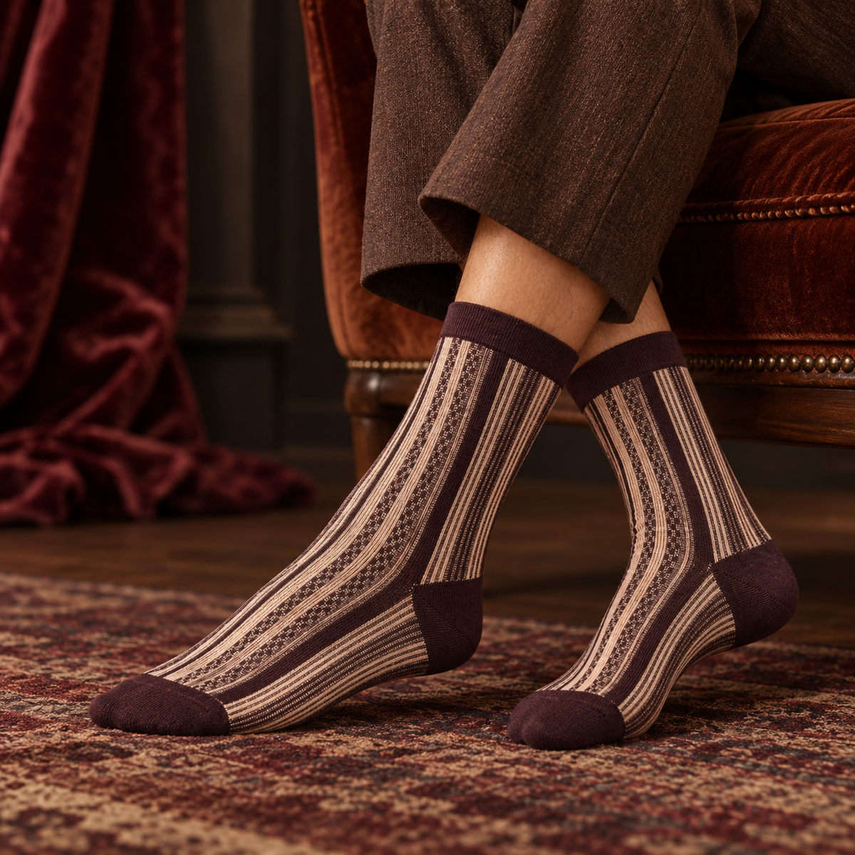 Mannar Wool Blend Short Socks