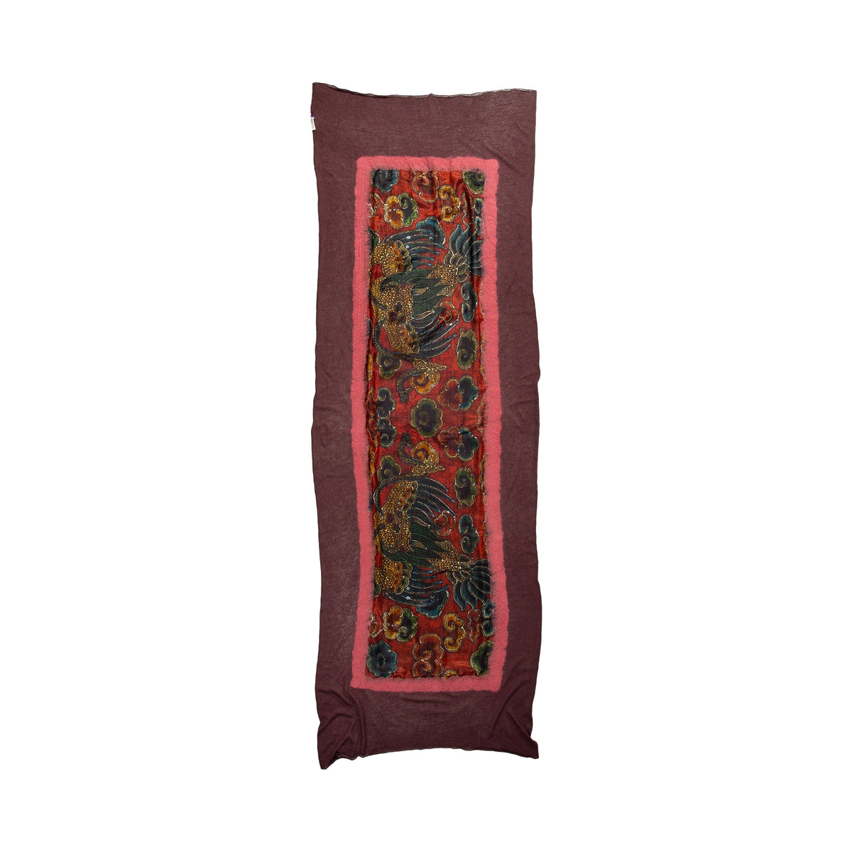 Tibetan Collection Cashmere & Silk Shawl Small Khyung Protector & Bark