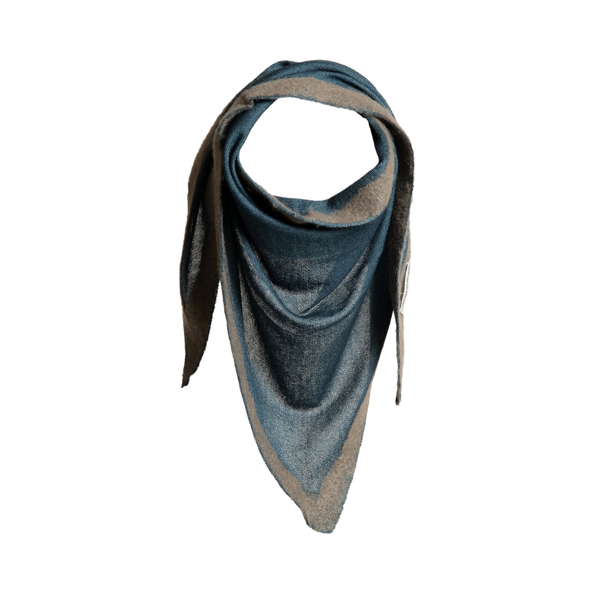 Cashmere & Silk Bandana with Felted Borders Street & Macadam