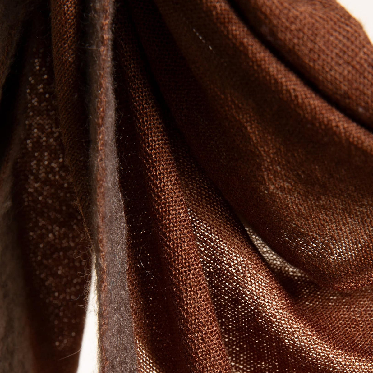 Cashmere & Silk Bandana with Felted Borders Cardboard & Oxide