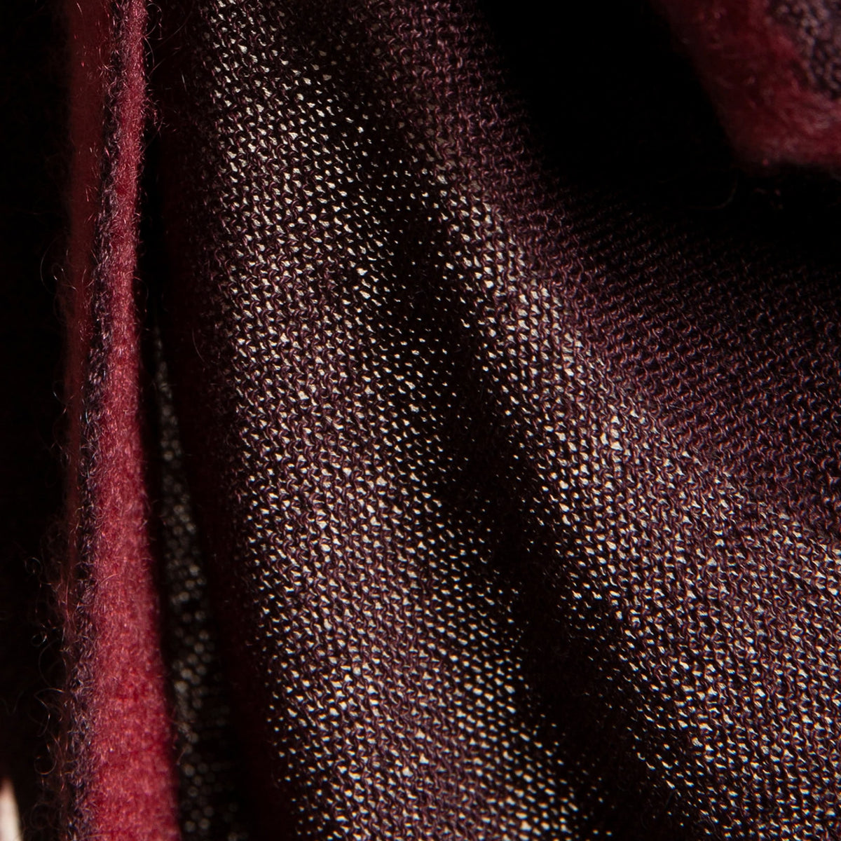 Cashmere & Silk Bandana with Felted Borders Bark & Ruby