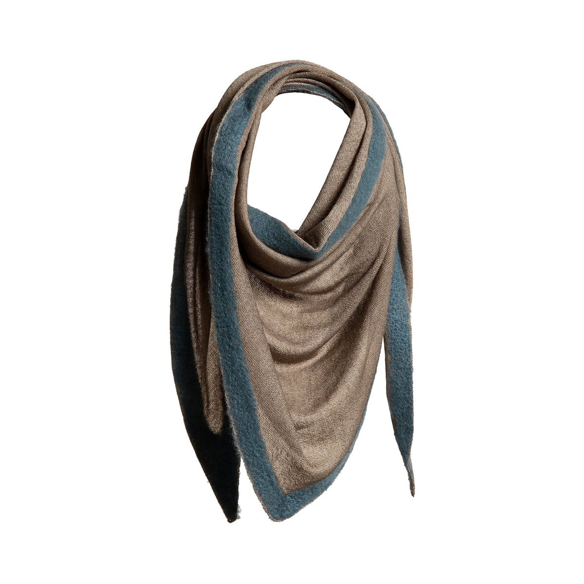 Cashmere & Silk Bandana with Felted BordersMacadam & Street