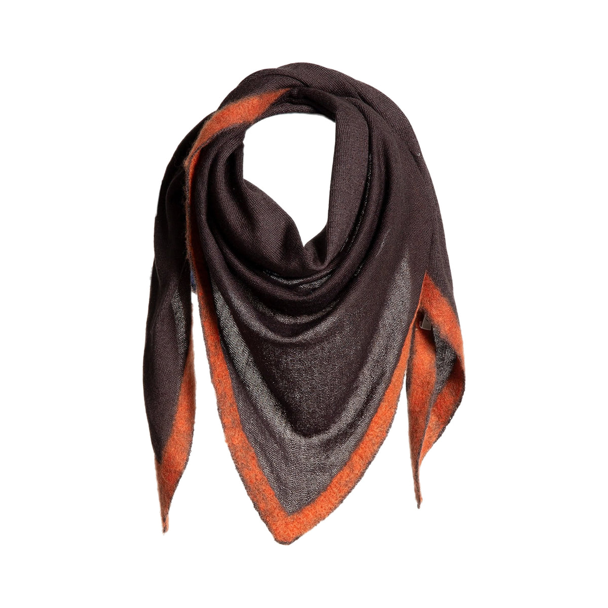 Cashmere & Silk Bandana with Felted BordersCompost & Confit