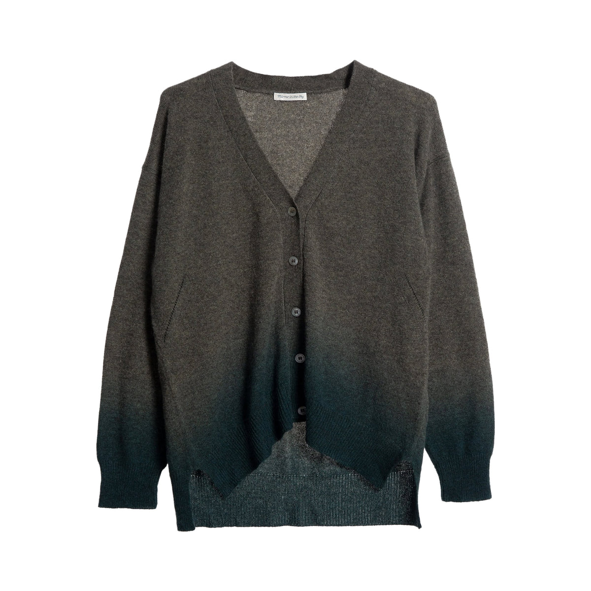 Air Classic Cashmere Cardigan Ombre Army & Timber