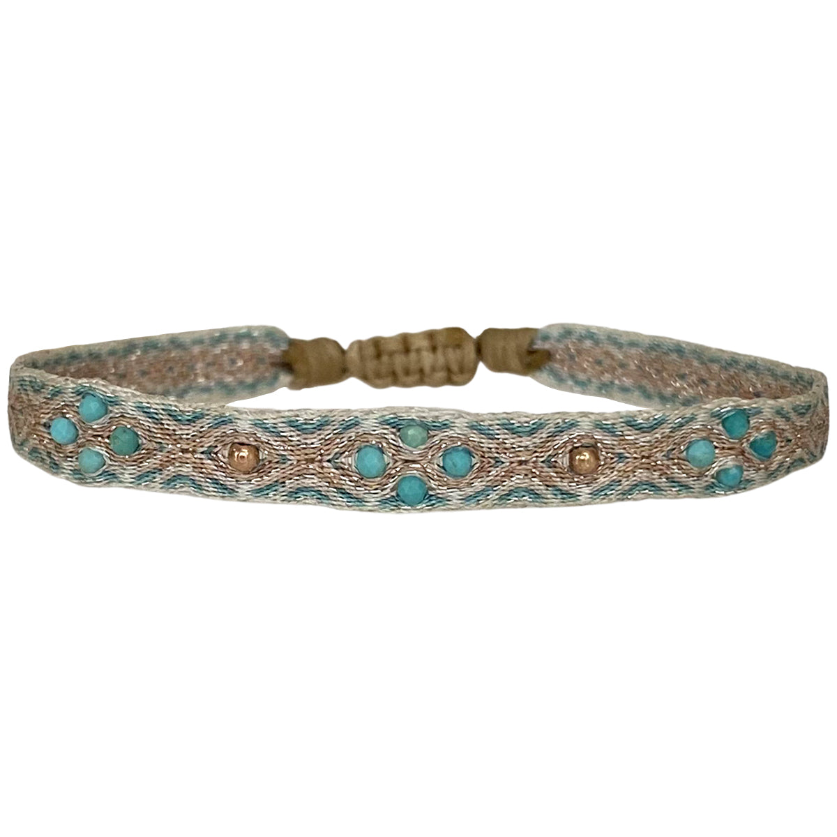 Rombo Handmade Women's Bracelet with Turquoise stones