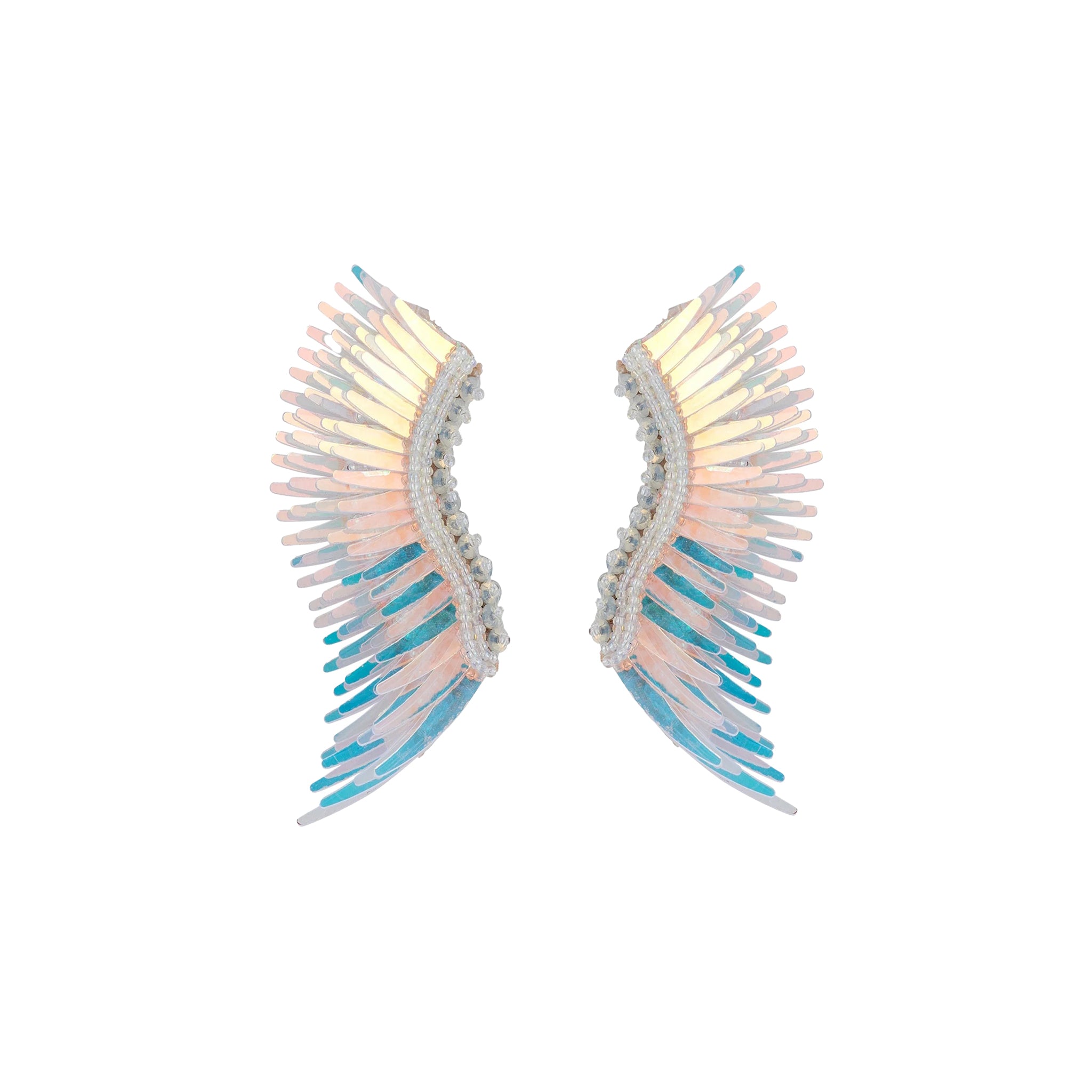 Midi Madeline Earrings - White Pearl