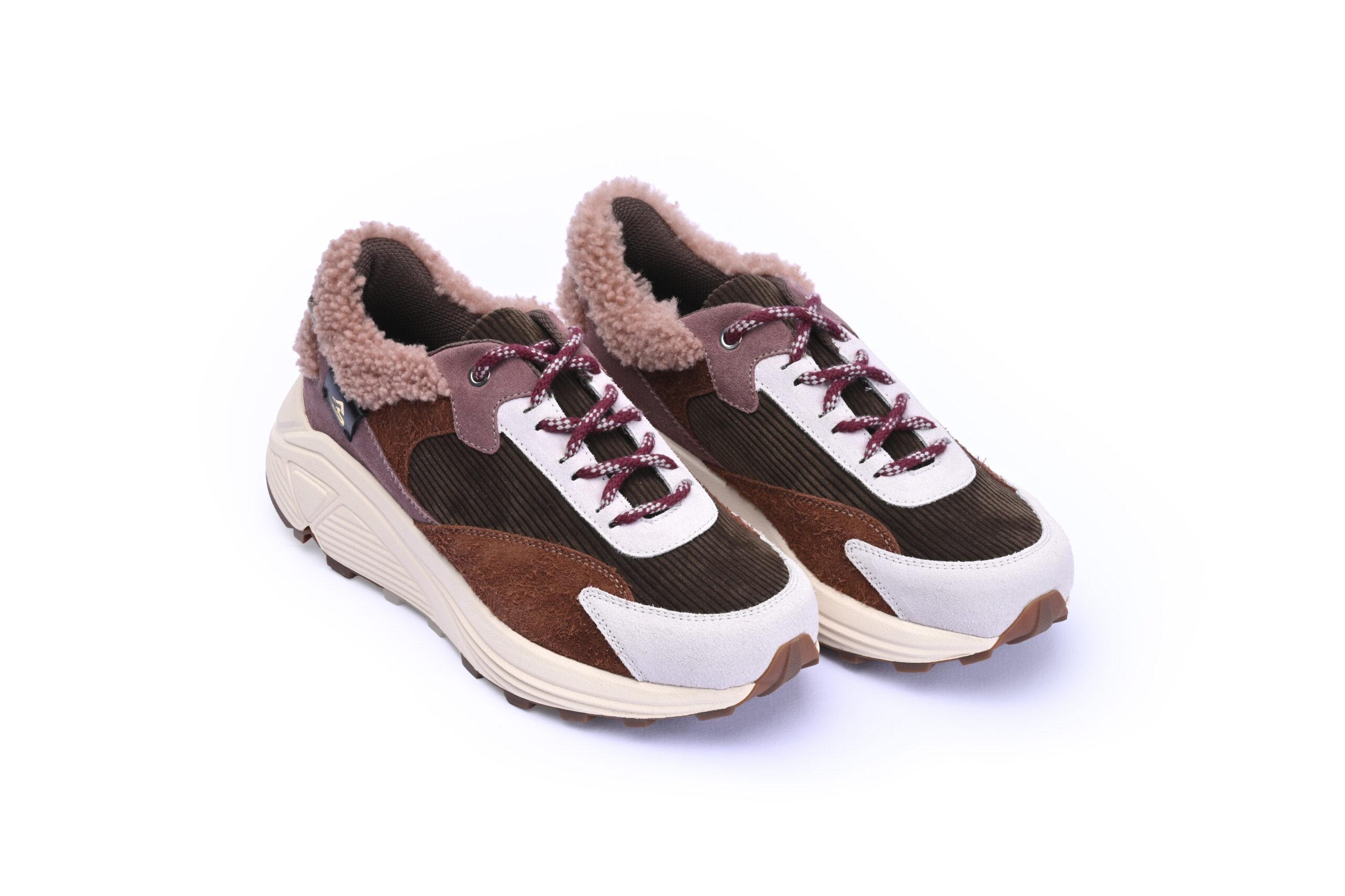 Evelyne Sneakers D02L - Chocolate & Levee