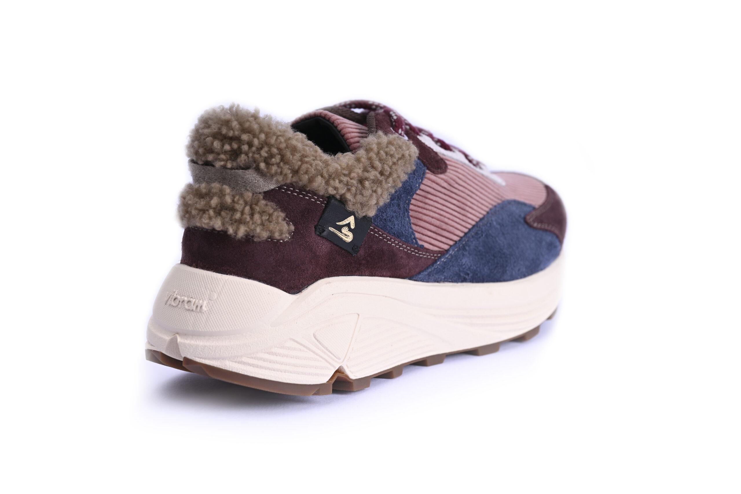 Evelyne Sneakers D02M - Pink & Bordò