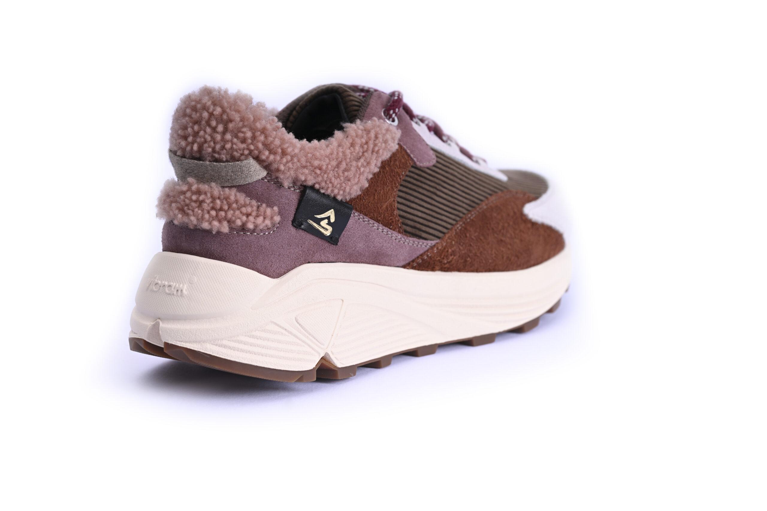 Evelyne Sneakers D02L - Chocolate & Levee
