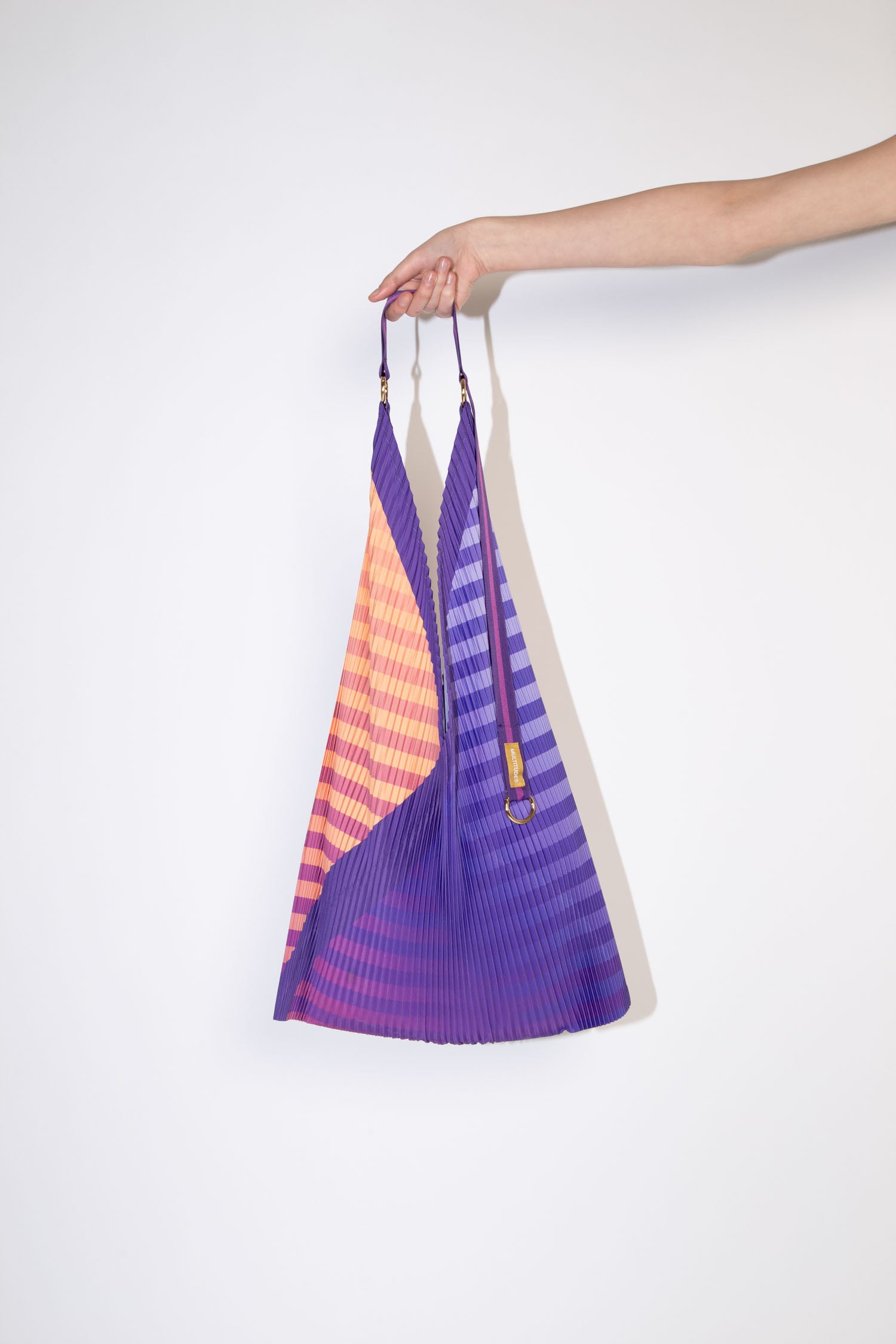 Pleated Y Bag Claudia Purple