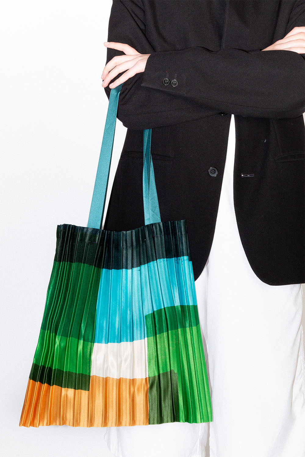 Satin Pleated Bag