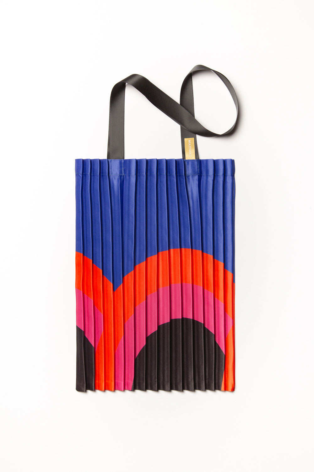 Satin pleated bag Rainbow