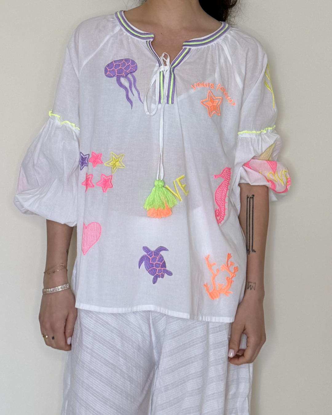 Ocean Cotton Blouse