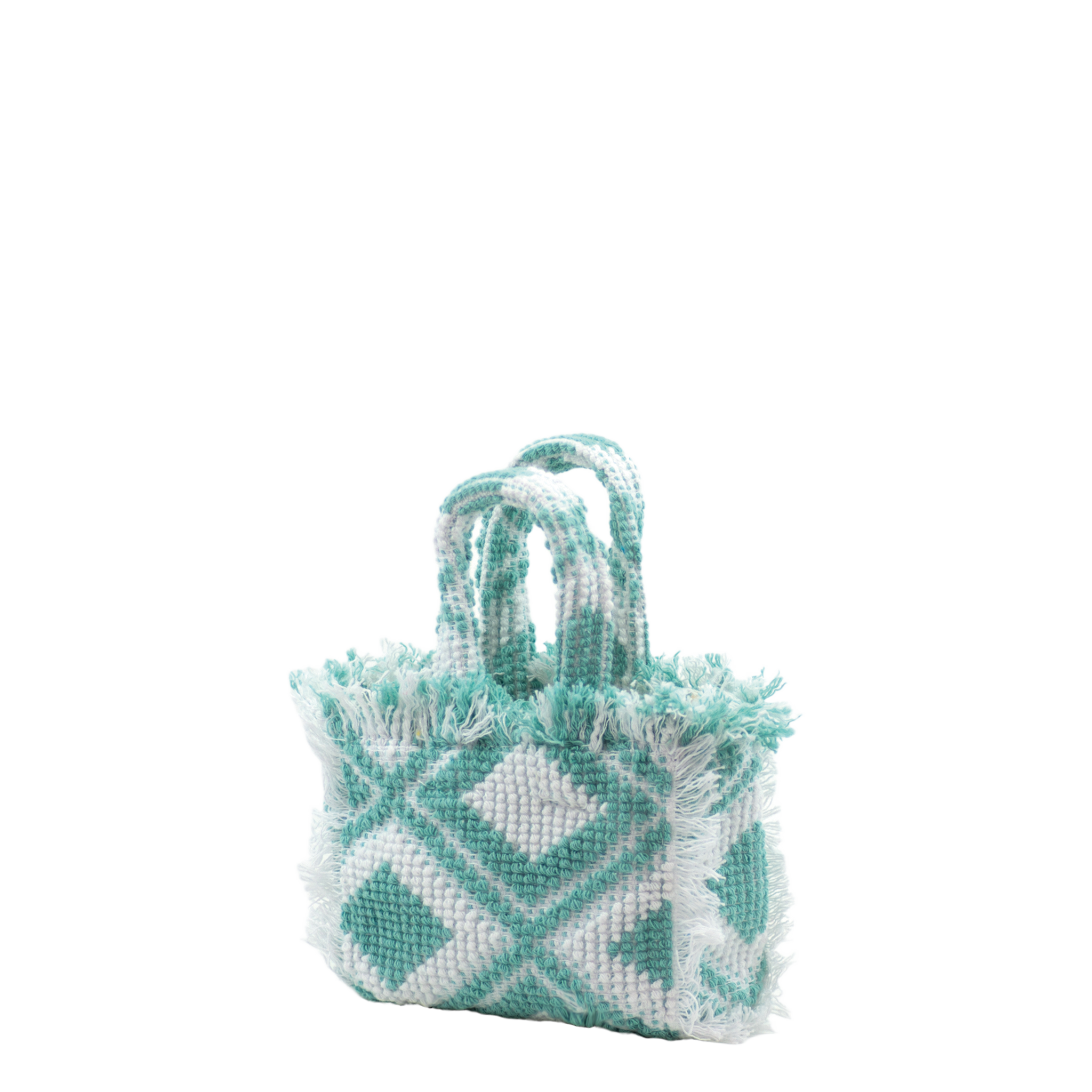 Rombo Mini Tote Aqua Green