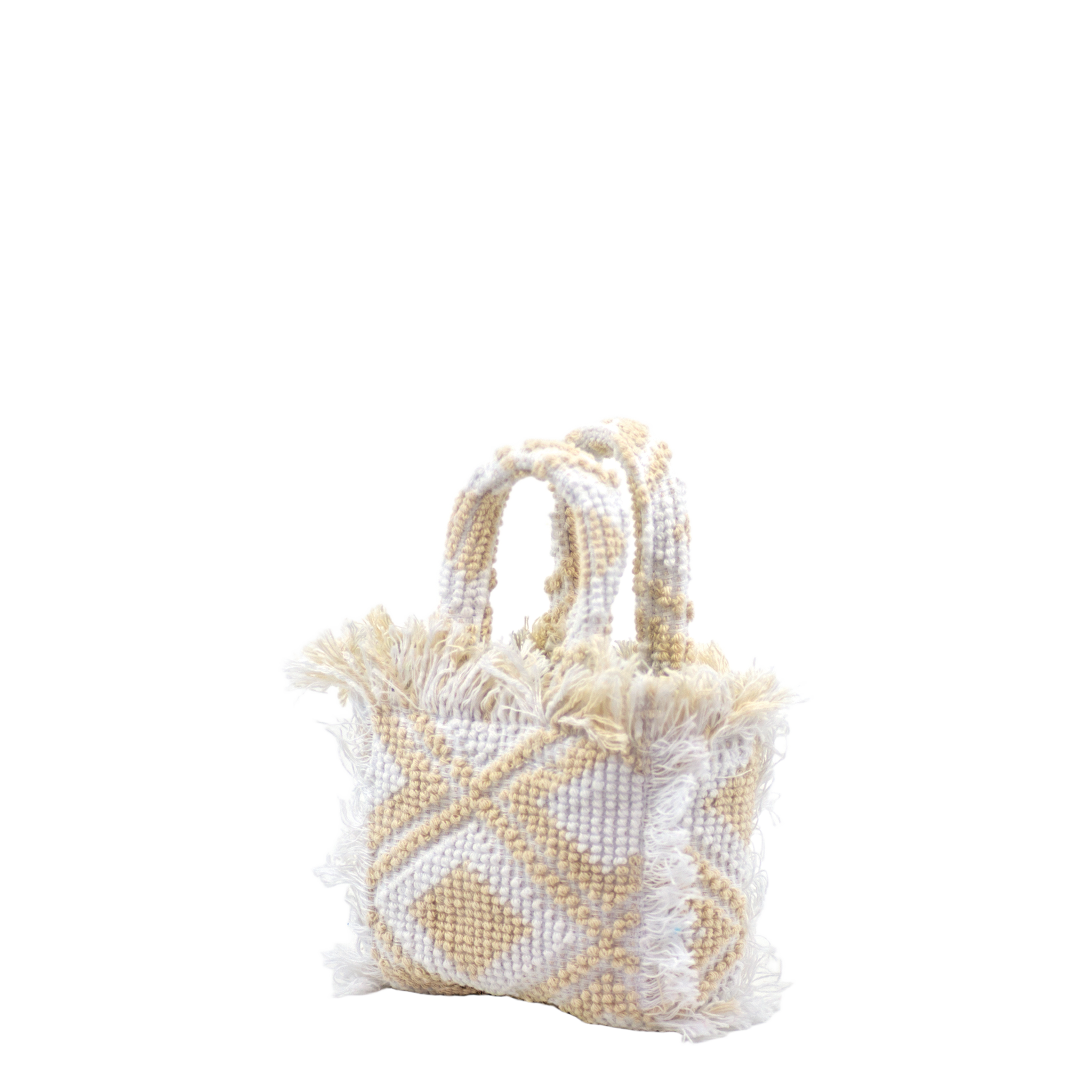 Rombo Mini Tote Ecru