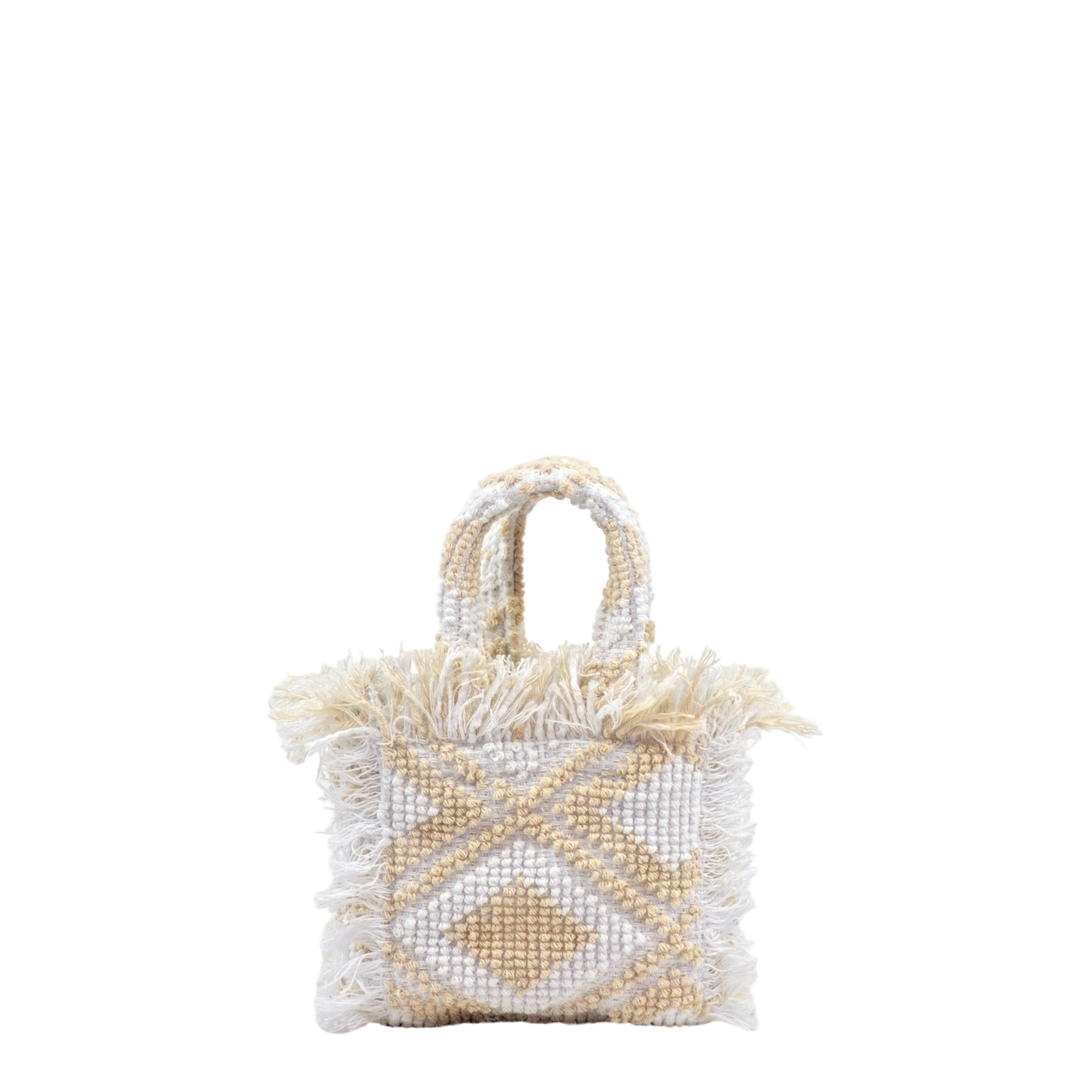 Rombo Mini Tote Ecru