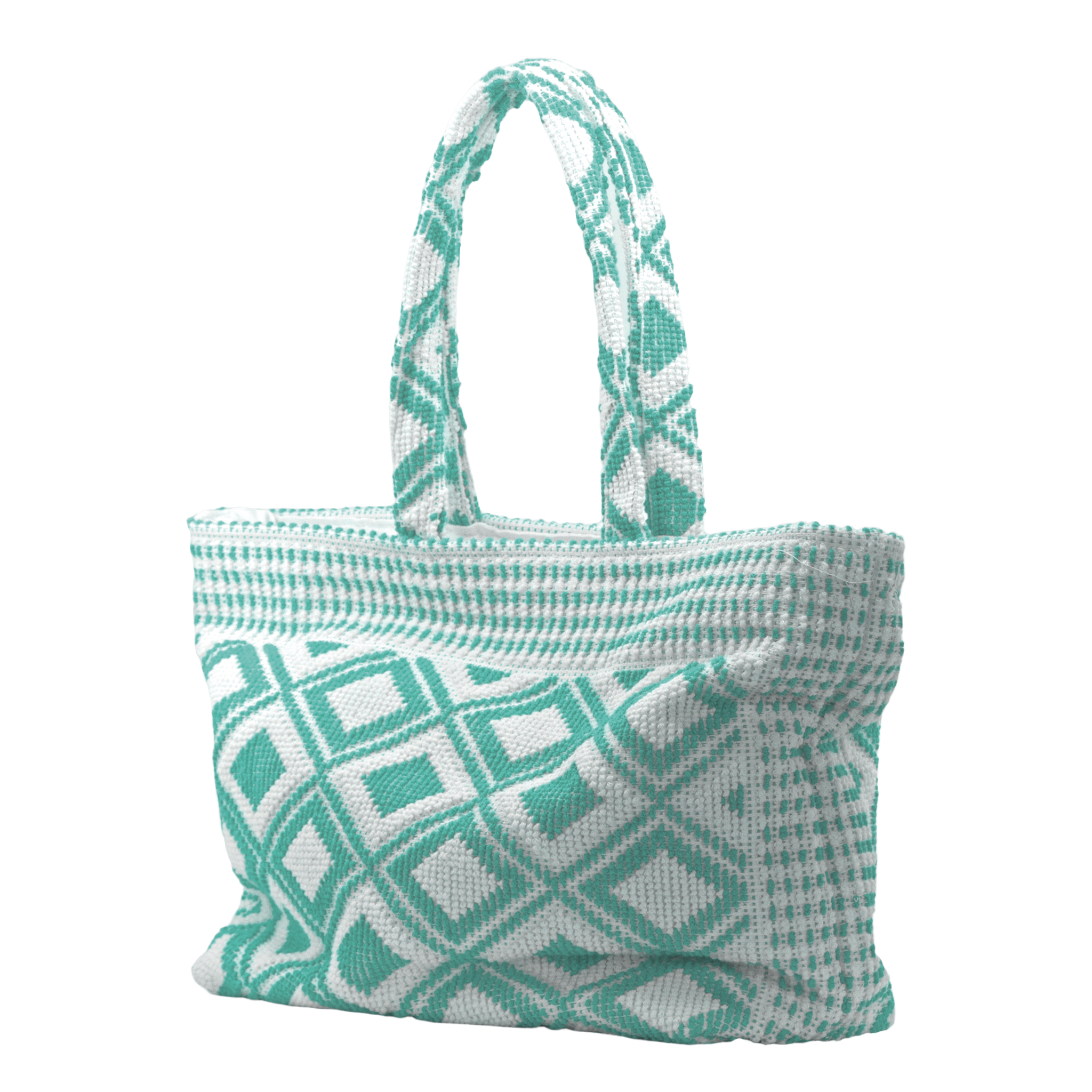 Summer Beach Bag Aqua Green