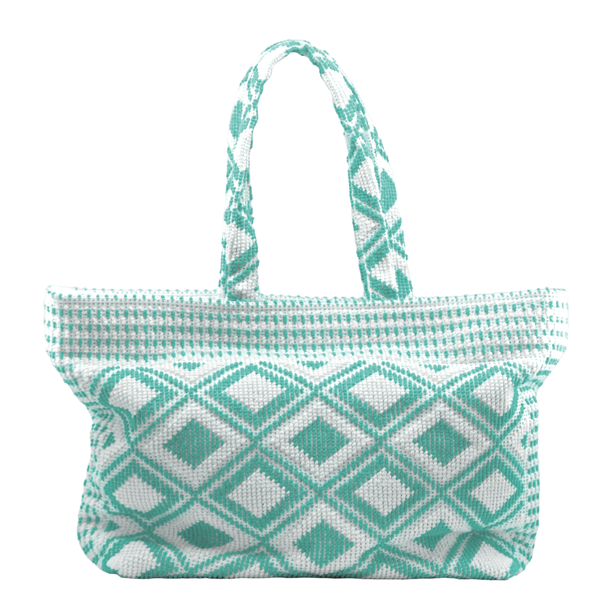 Summer Beach Bag Aqua Green