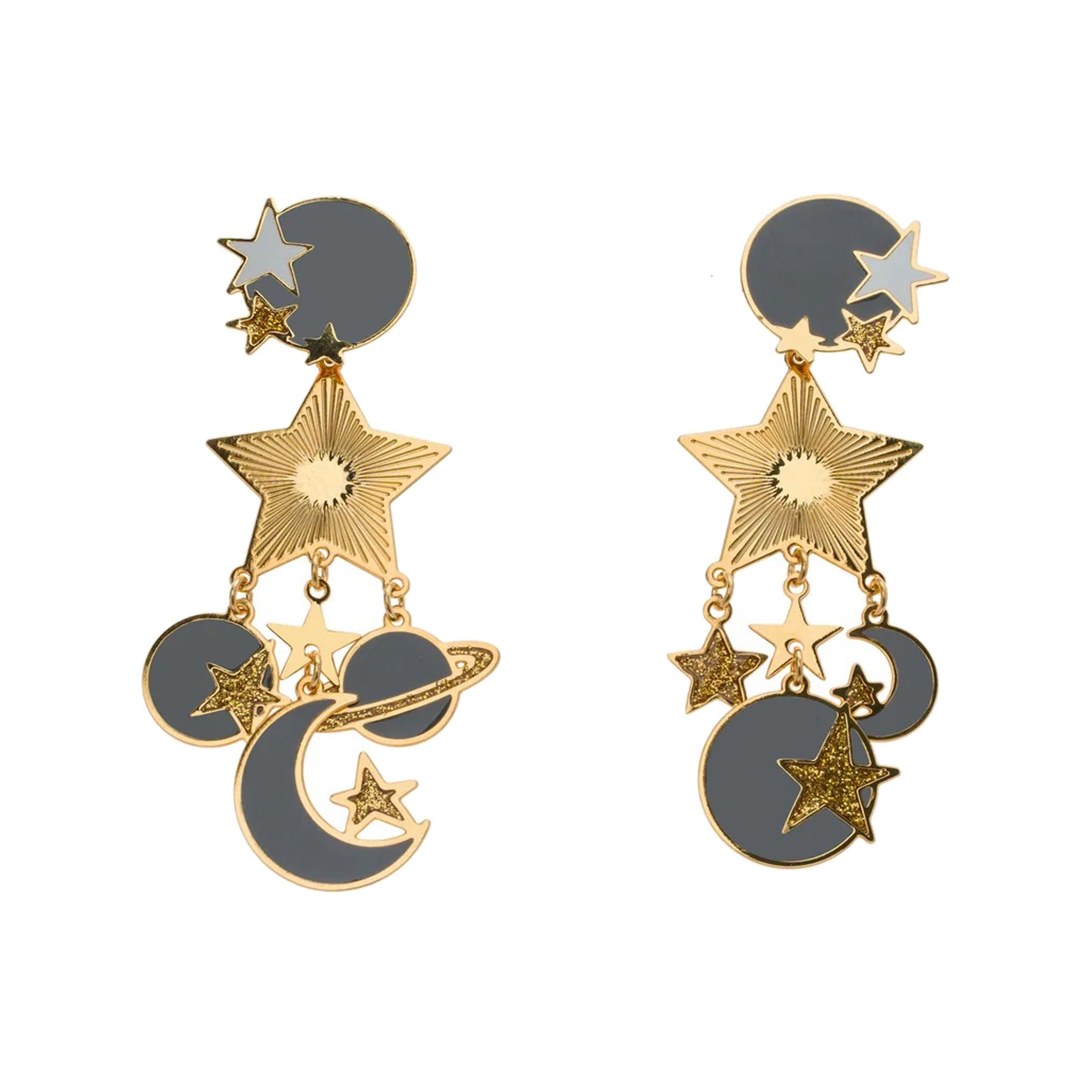 Planet Star Earrings