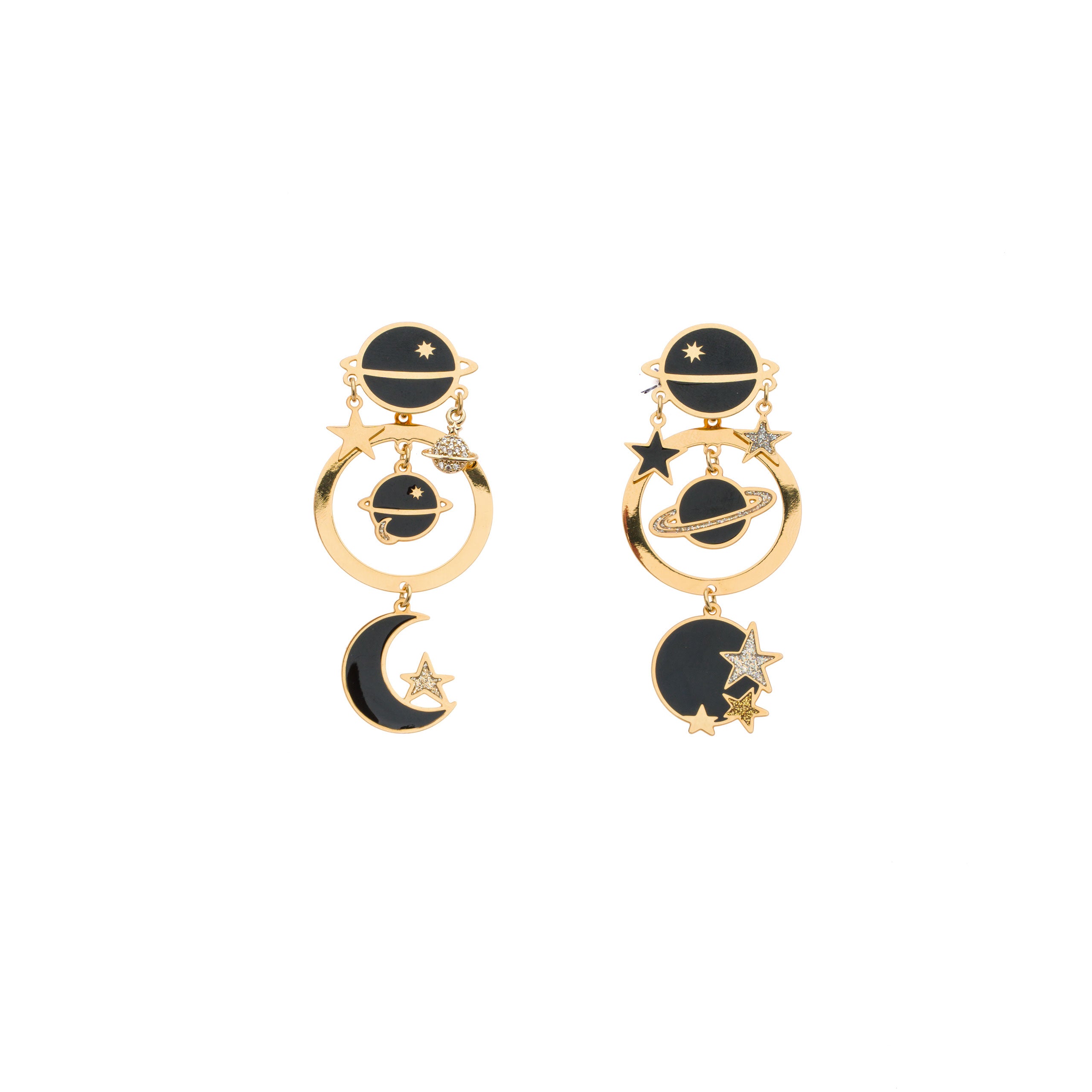 Planet Circle Earrings