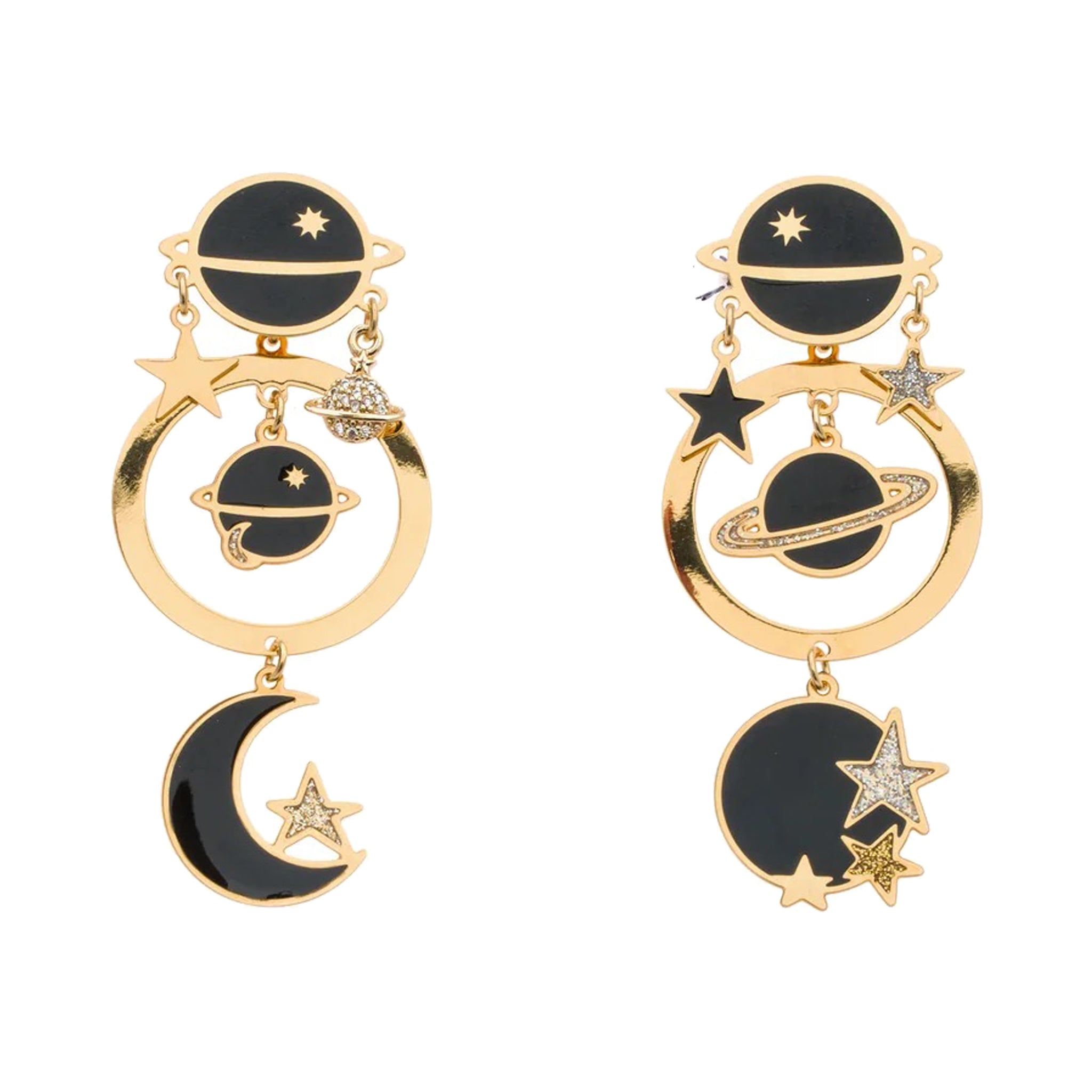 Planet Circle Earrings