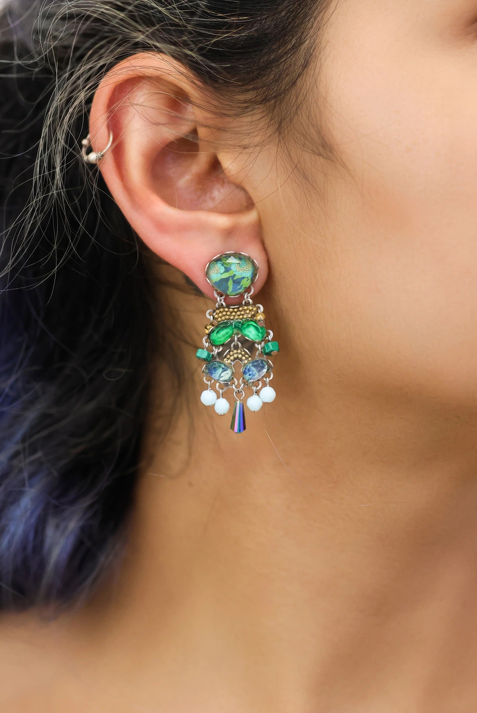 Glossy Earrings Meadow Set, Aspen