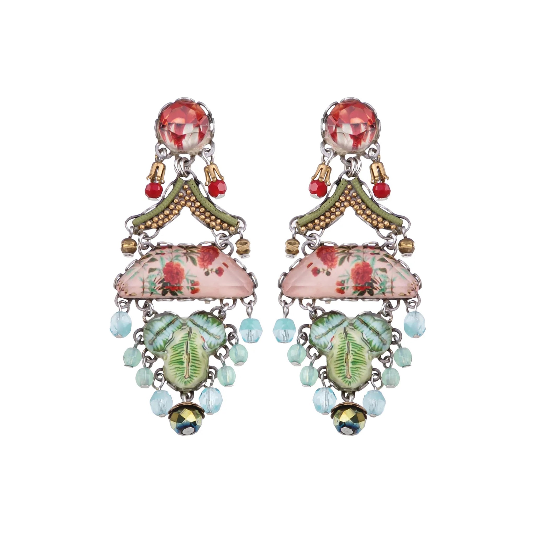 Femenine Earrings Flower Garden Set, Alyssum