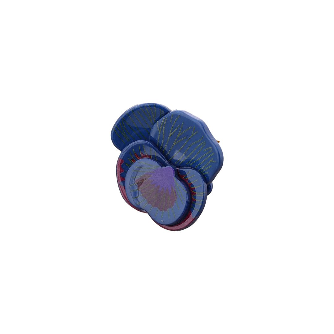 Resin Flower Ring - Blue