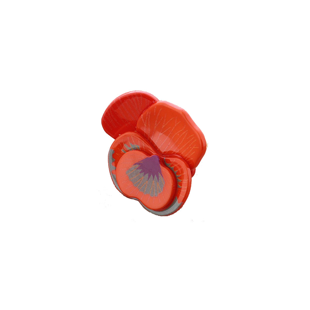 Resin Flower Ring - Orange