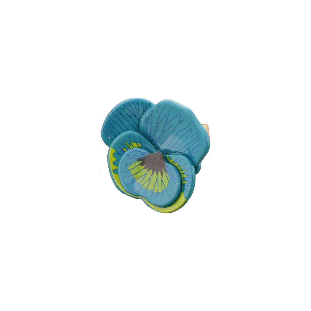 Resin Flower Ring - Turquoise