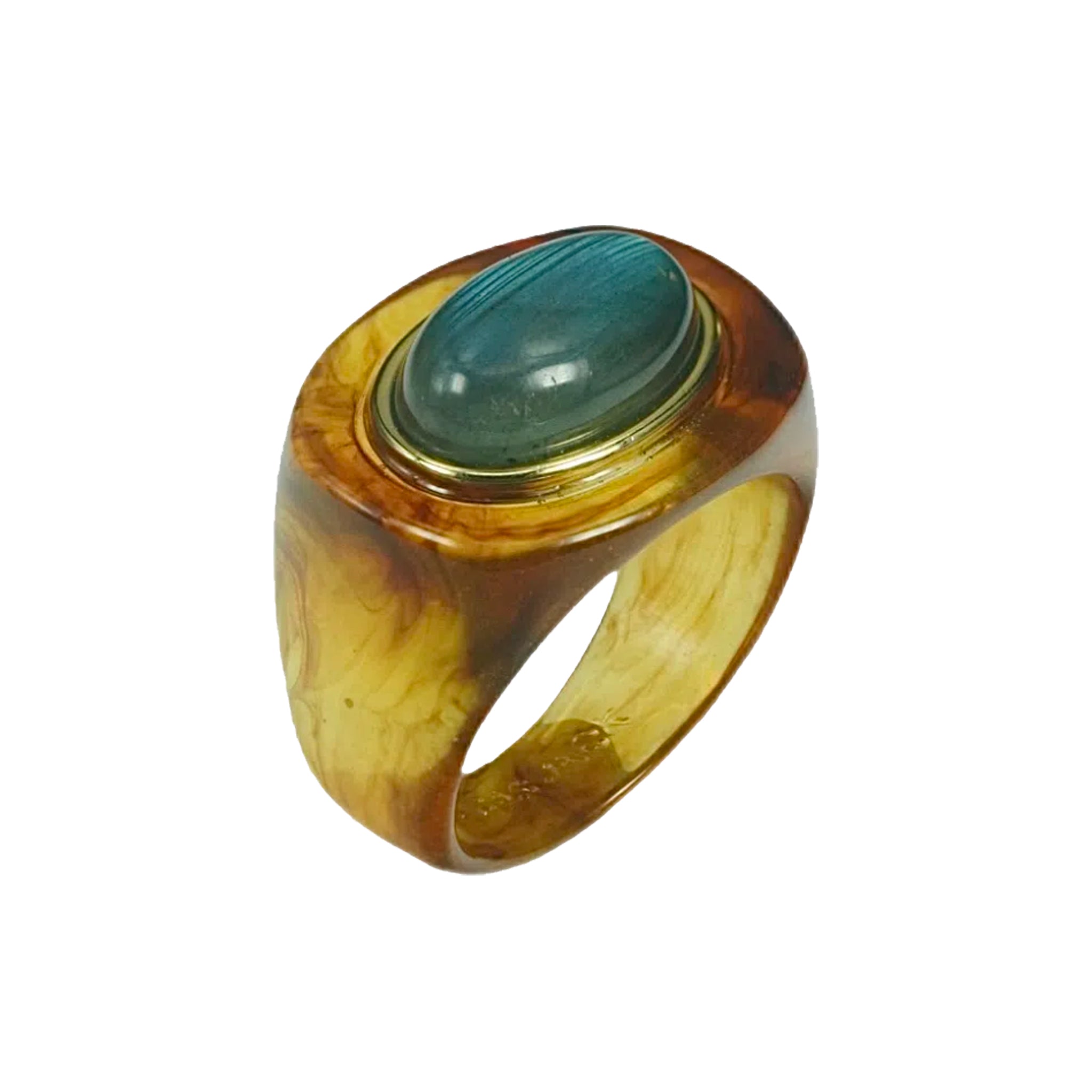 Ember Ring with Labradorite