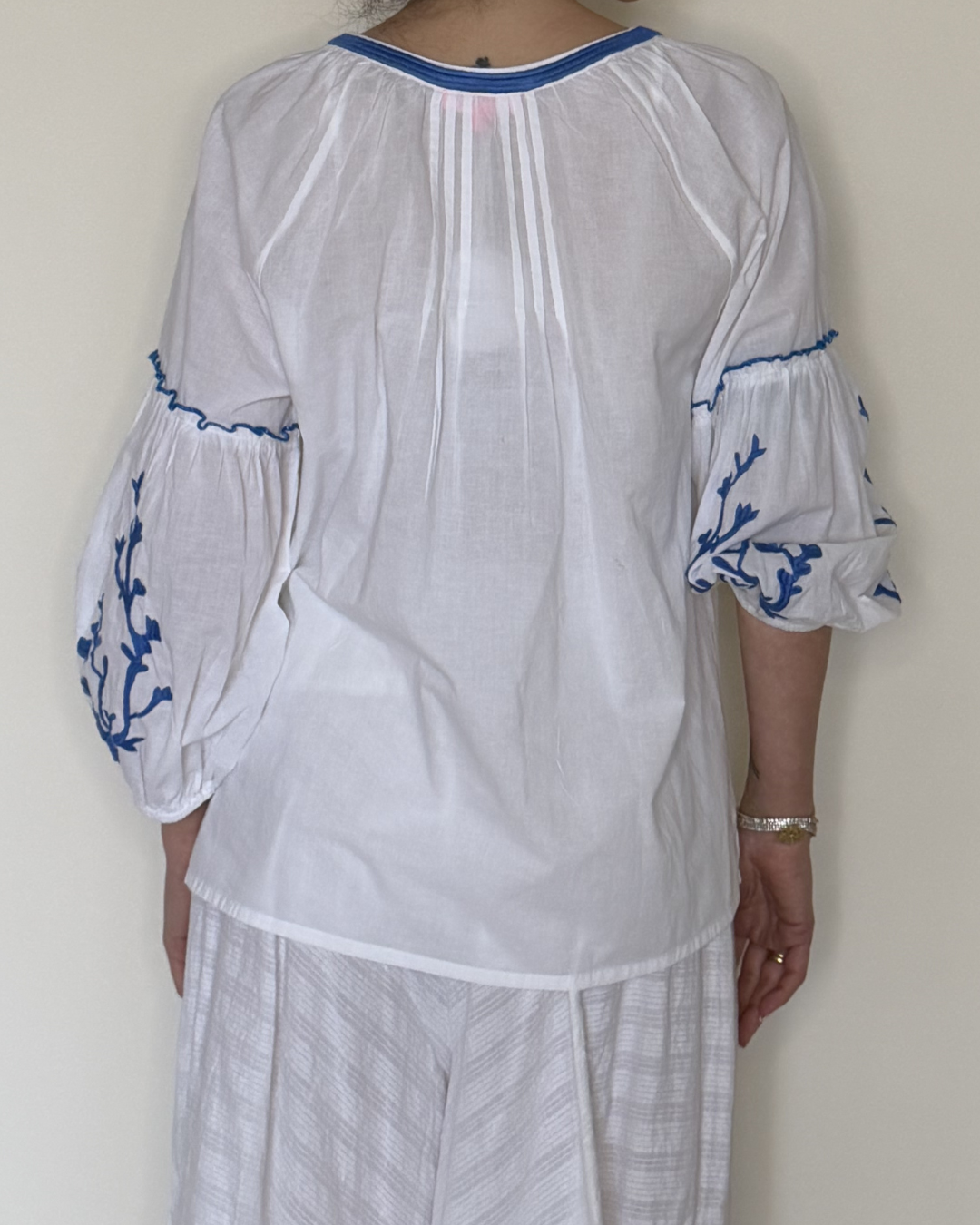 Sea Horse Cotton Blouse