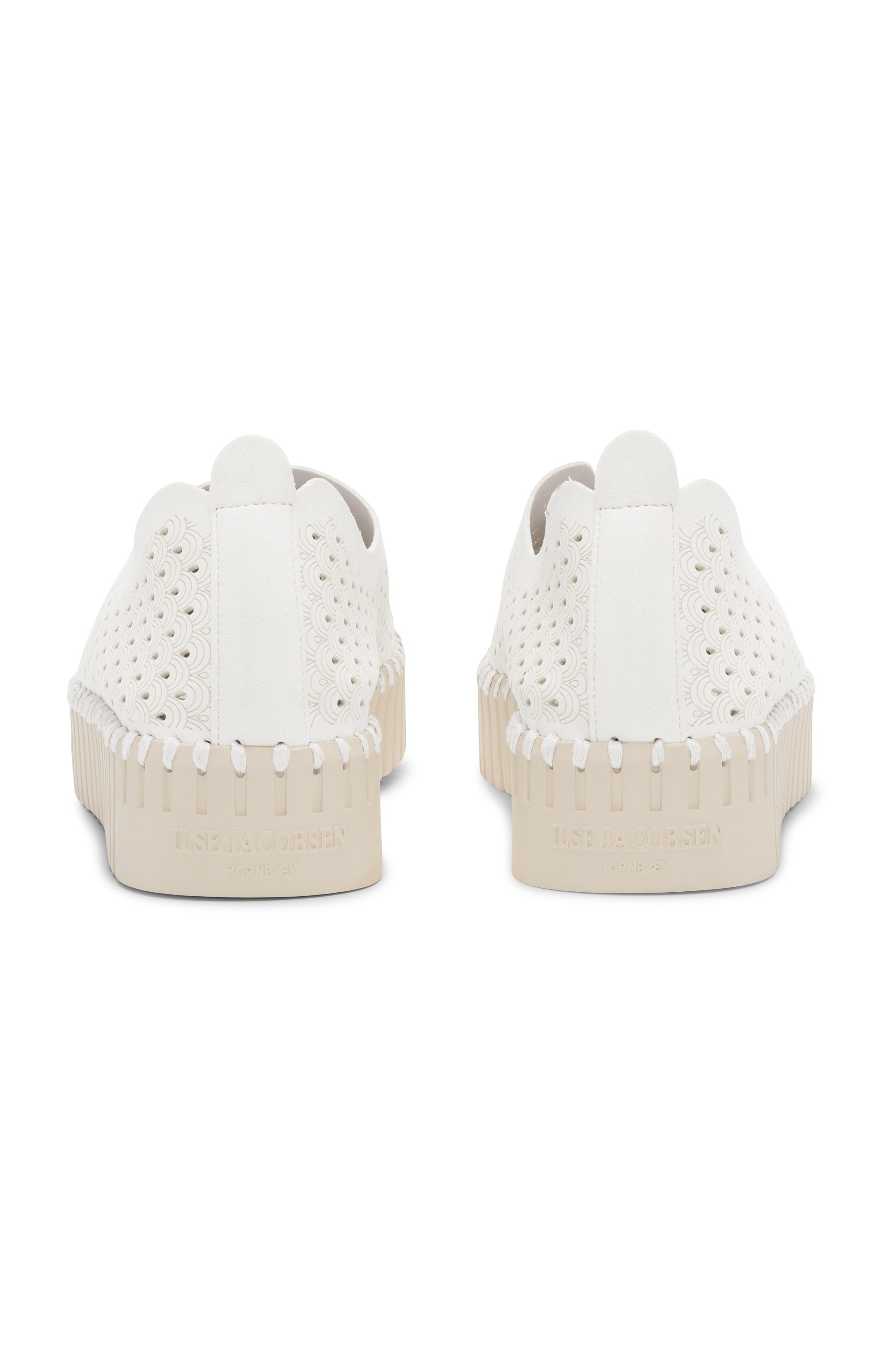 Tulip Slip - In On Plateau Sole - White